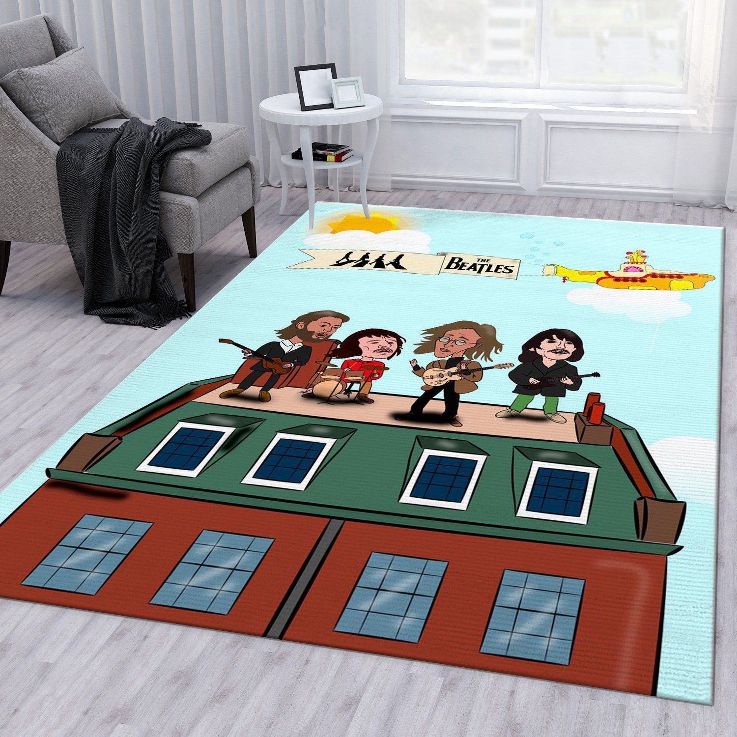 Abbey Road Concert Area Rug For Christmas Living Room Rug Home US Decor - Indoor Outdoor Rugs