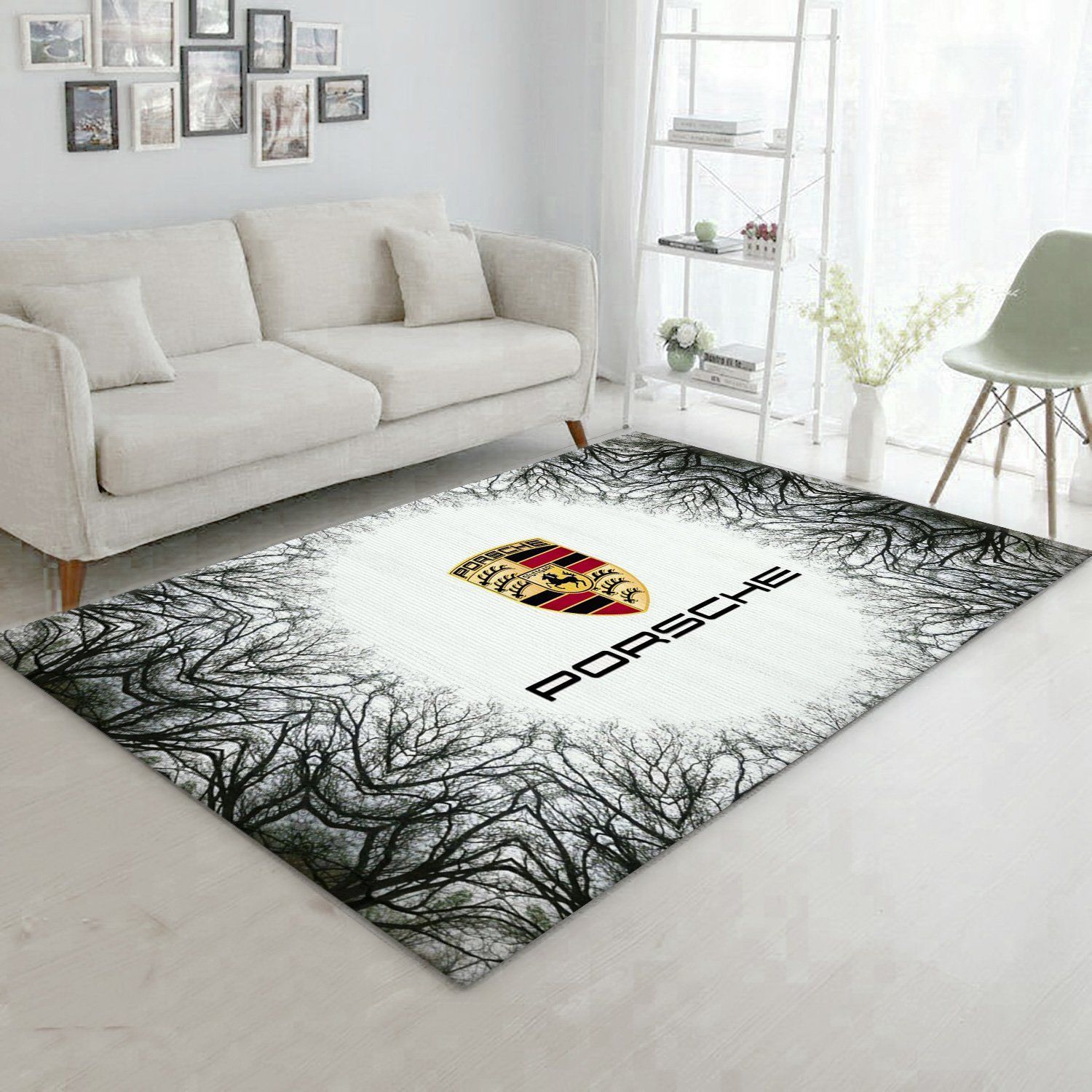 Porsche Logo Ver4 Area Rug For Christmas Living Room Rug Family Gift US Decor - Indoor Outdoor Rugs