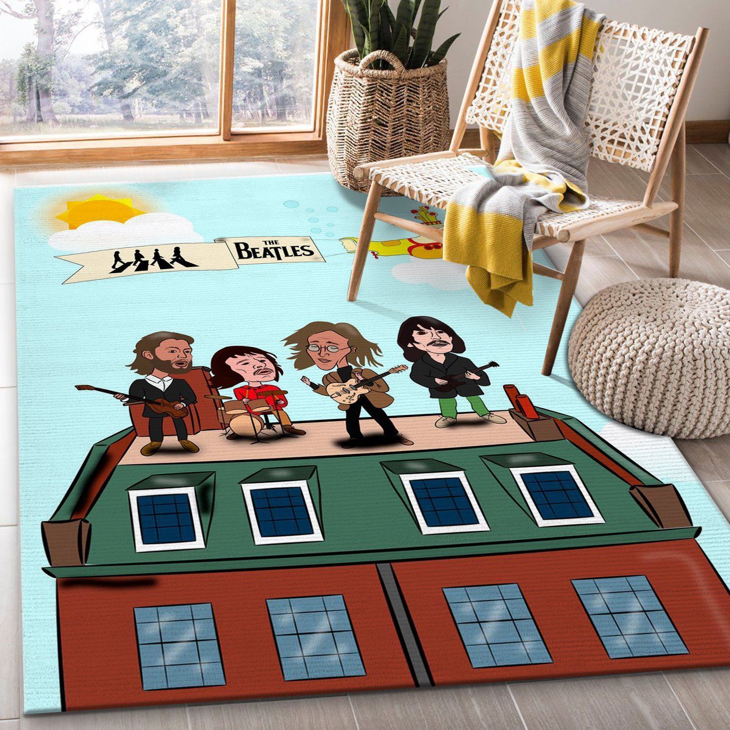 Abbey Road Concert Area Rug For Christmas Living Room Rug Home US Decor - Indoor Outdoor Rugs