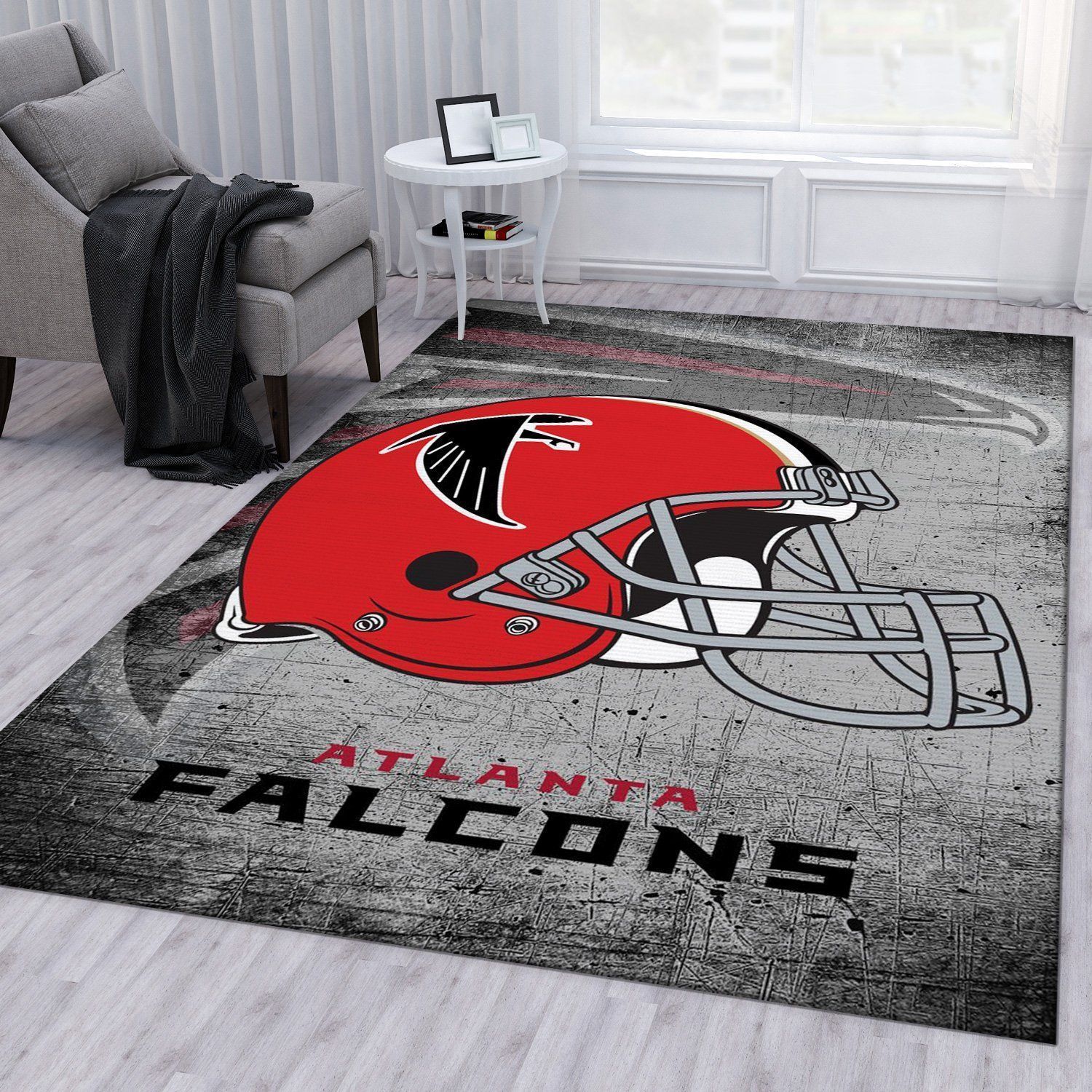 Atlanta Falcons 2 Football Nfl Area Rug Bedroom Rug US Gift Decor - Indoor Outdoor Rugs