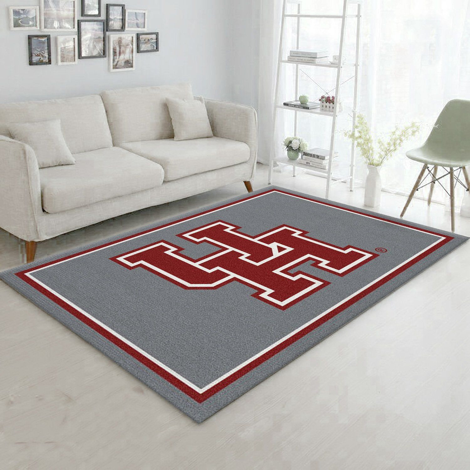 College Spirit Houston Sport Area Rug Carpet Team Logo Family Gift US Decor - Indoor Outdoor Rugs