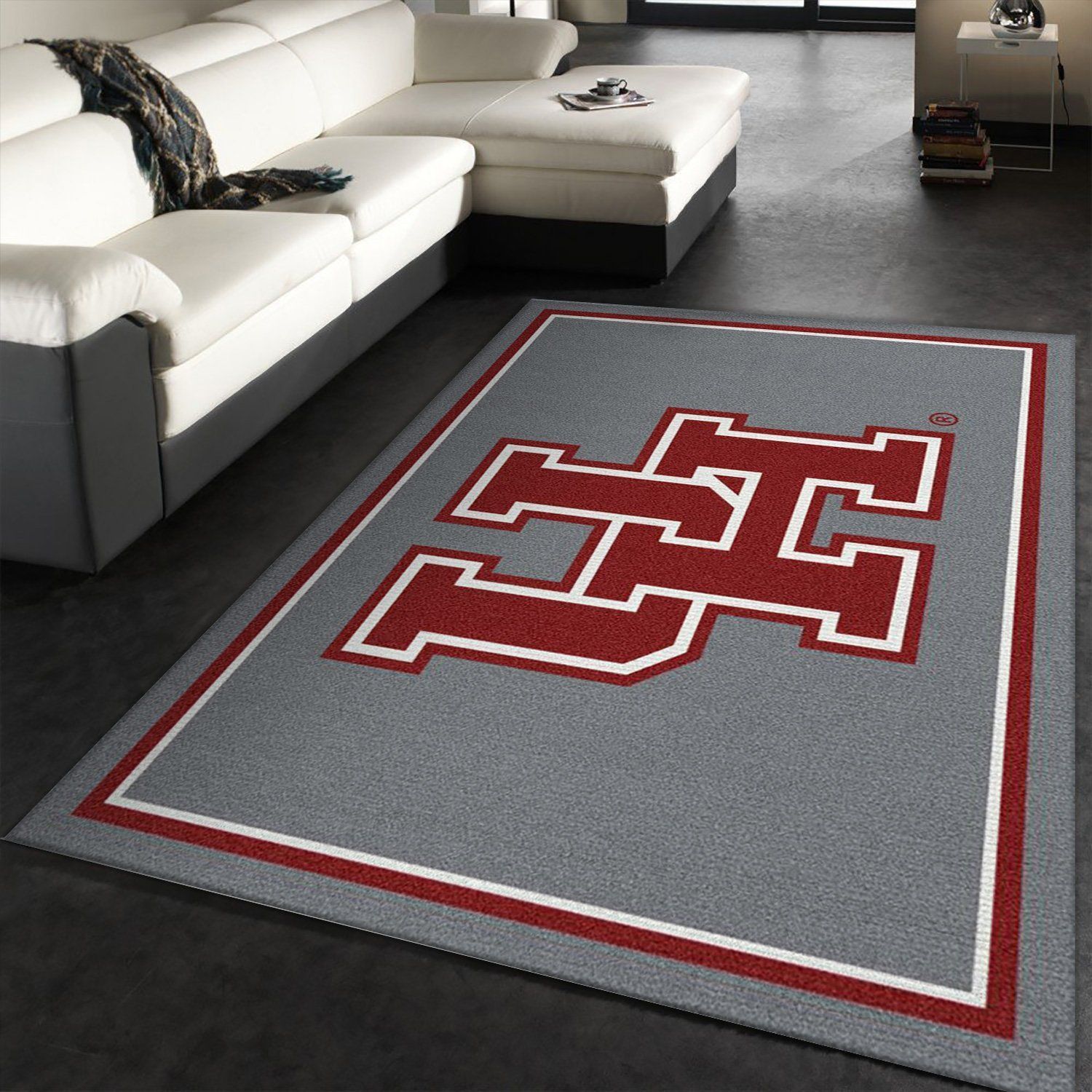 College Spirit Houston Sport Area Rug Carpet Team Logo Family Gift US Decor - Indoor Outdoor Rugs