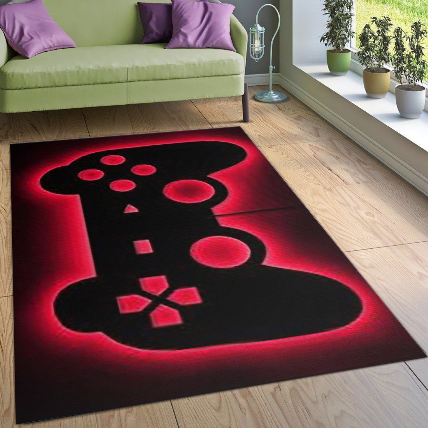 Playstation Led V5 Rug Living Room Rug Home US Decor - Indoor Outdoor Rugs