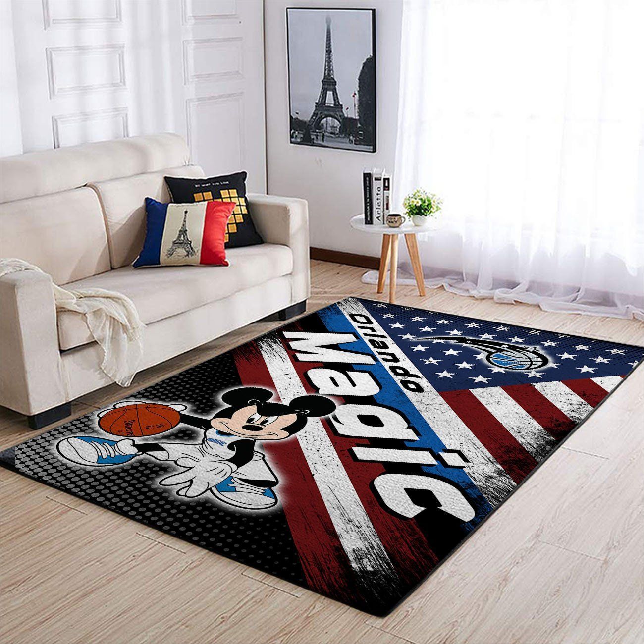 Orlando Magic Nba Team Logo Mickey Us Style Nice Gift Home Decor Rectangle Area Rug - Indoor Outdoor Rugs