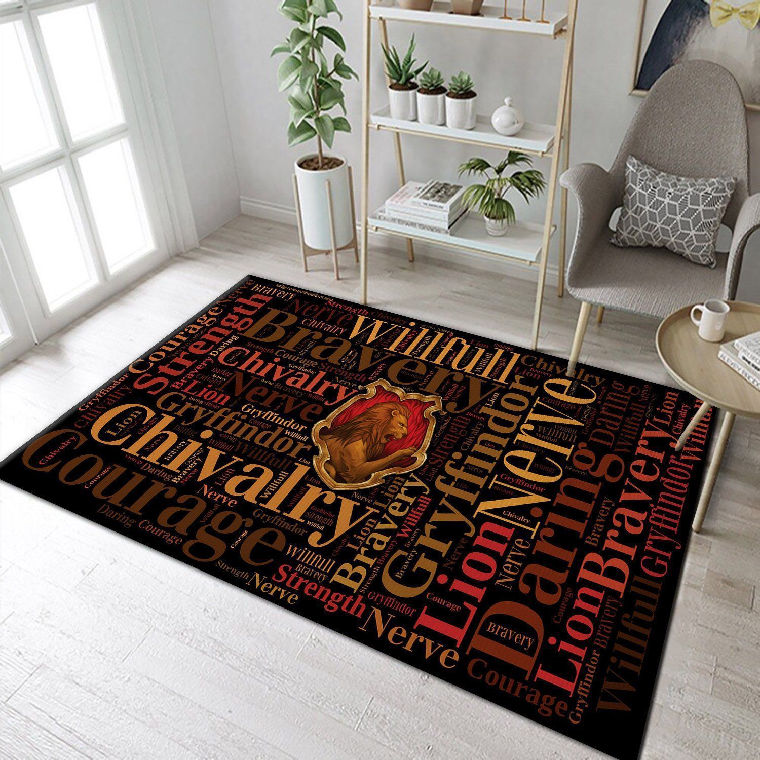 Gryffindor FN191003 Harry Potter Area Rug Floor Decor The US Decor - Indoor Outdoor Rugs