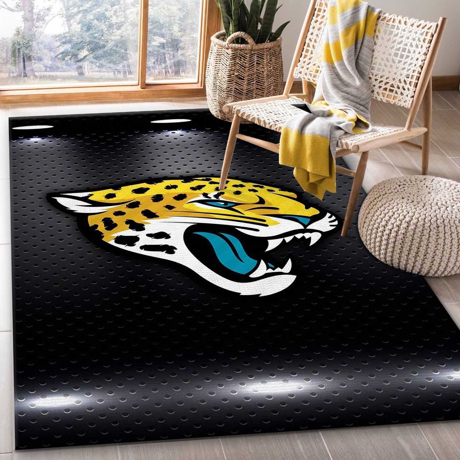 Jacksonville Jaguars Nfl Area Rug Bedroom Rug Home Decor Floor Decor - Indoor Outdoor Rugs