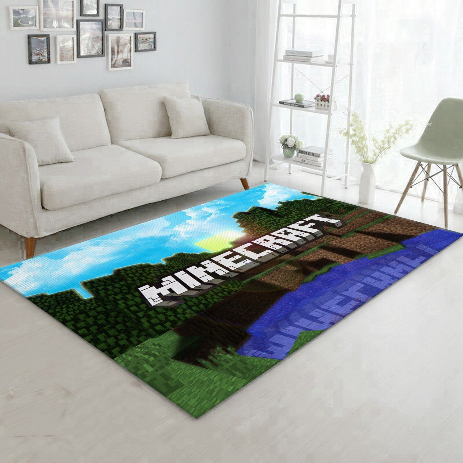 Minecraft Area Rug Living Room Rug US Gift Decor - Indoor Outdoor Rugs