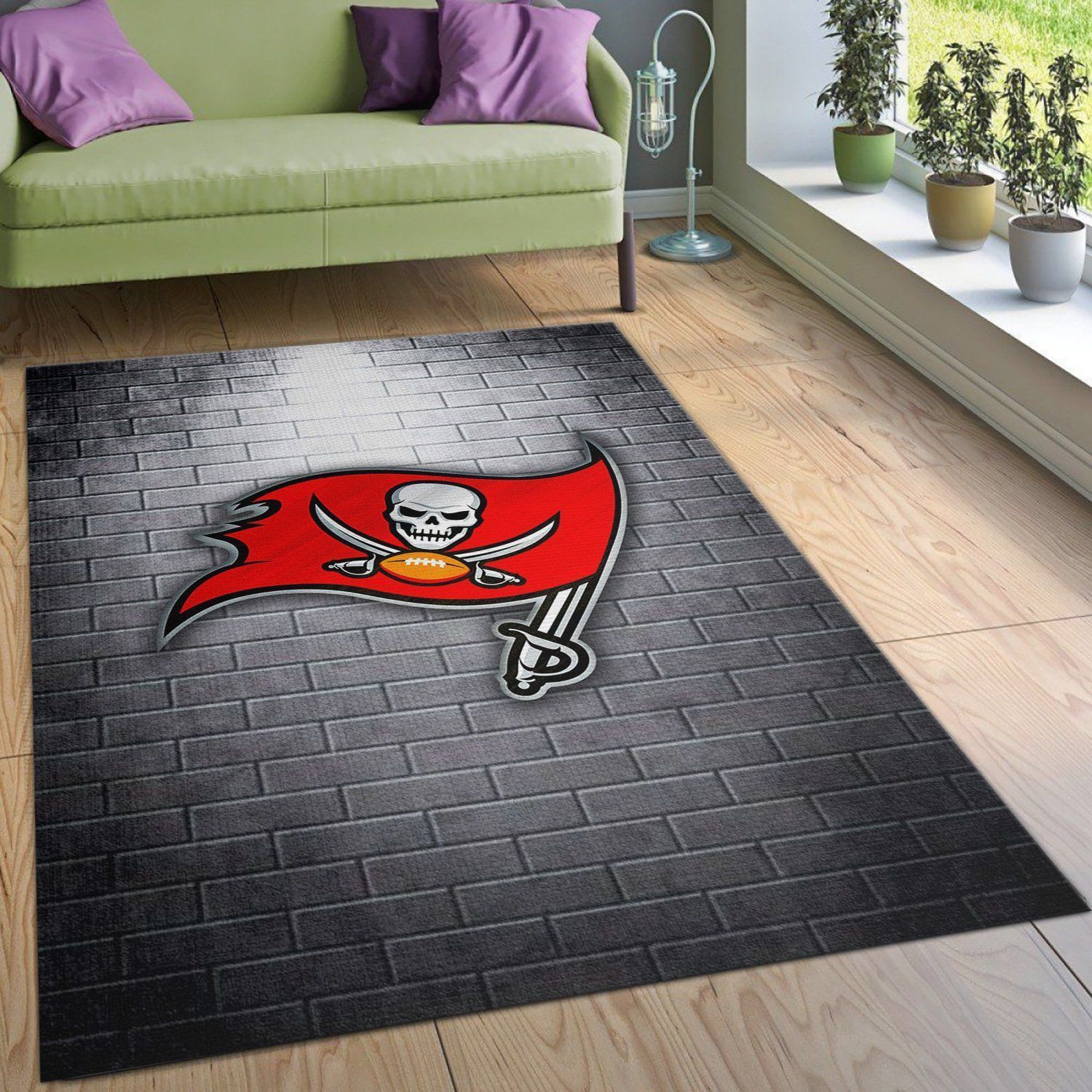 Tampa Bay Buccaneers Nfl Rug Bedroom Rug Family Gift US Decor - Indoor Outdoor Rugs