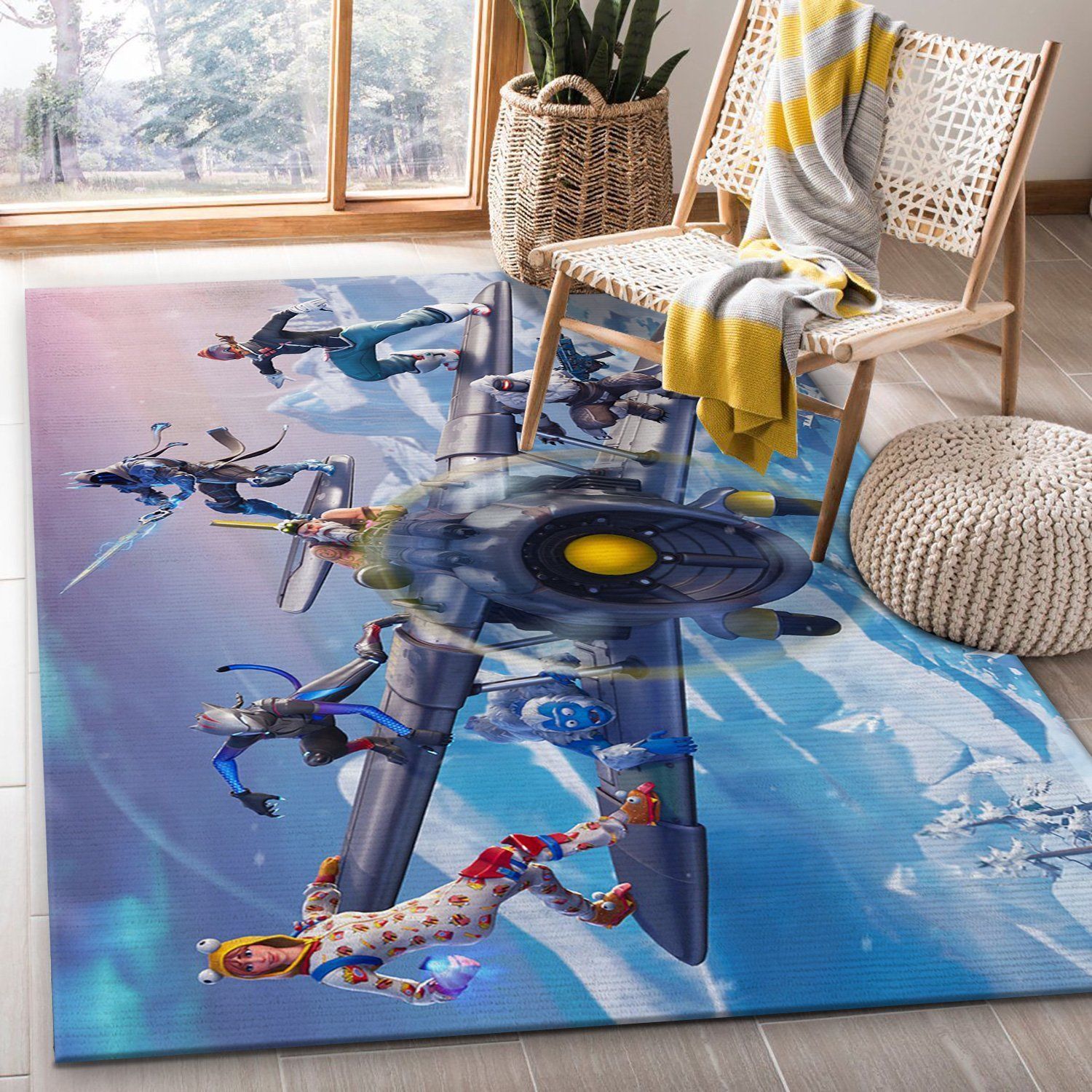 Fortnite Gaming Area Rug Living Room Home Decor Floor Decor - Indoor Outdoor Rugs