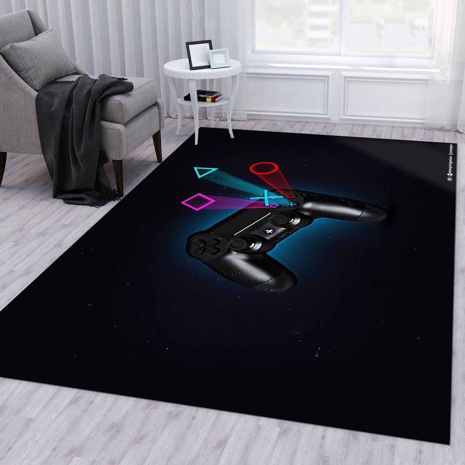 Psp Play Playstation Rug Bedroom Rug Home Decor Floor Decor - Indoor Outdoor Rugs