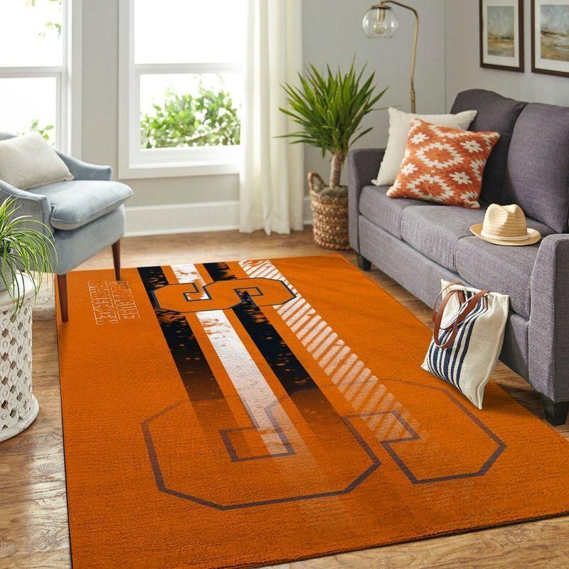 Syracuse Orange Ncaa Rug Room Carpet Sport Custom Area Floor Home Decor - Indoor Outdoor Rugs