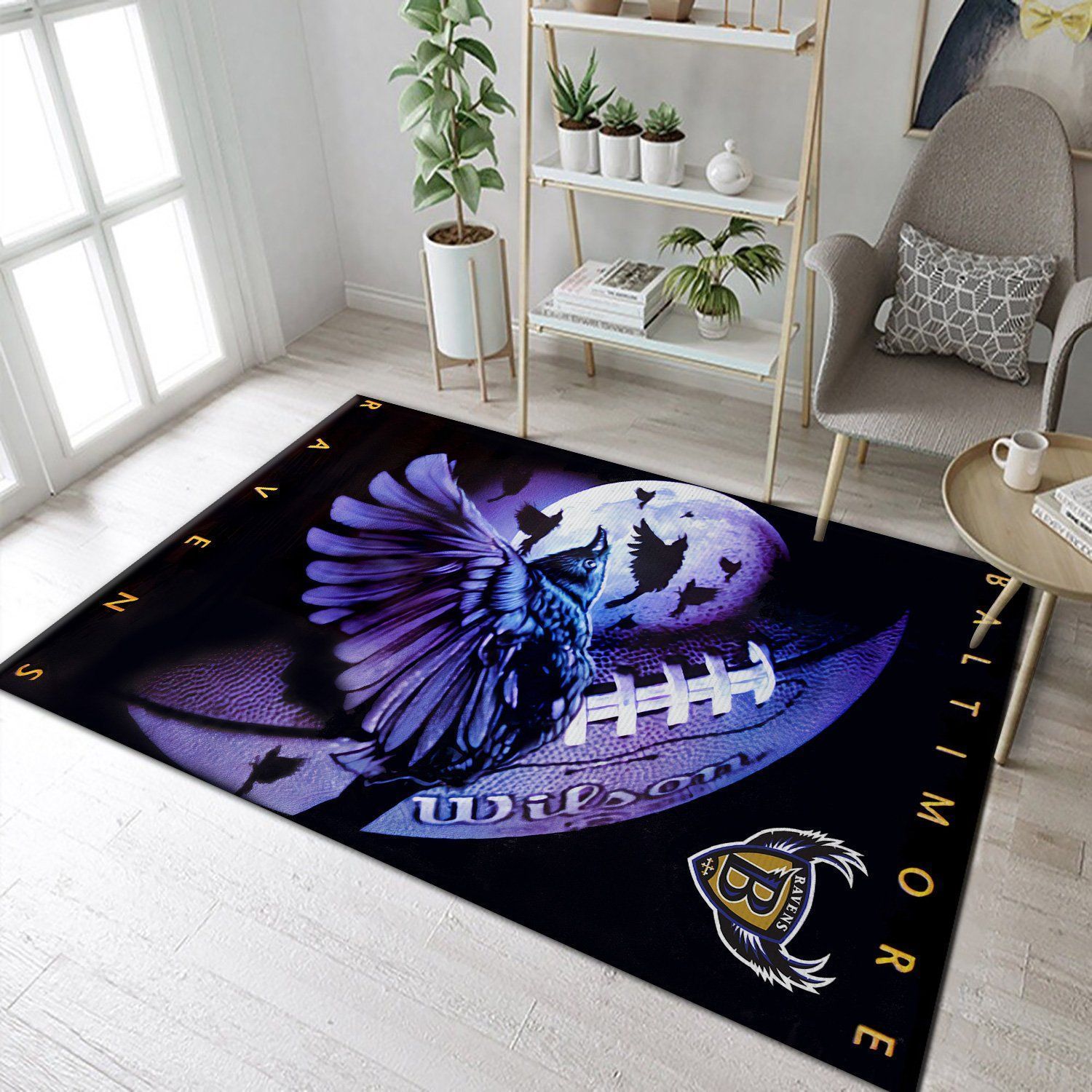 Baltimore Ravens Area Rug Rugs For Living Room Rug Home Decor - Indoor Outdoor Rugs