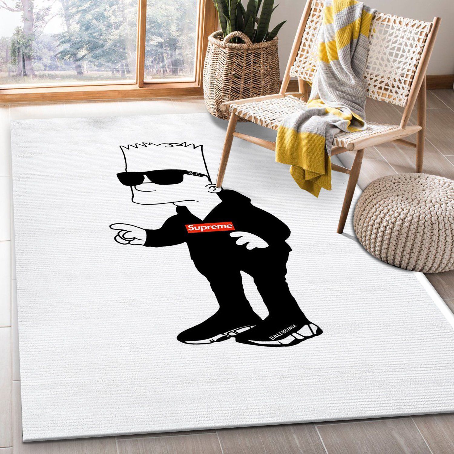 Bart Simpson Rectangle Rug Fashion Brand Rug Christmas Gift US Decor - Indoor Outdoor Rugs