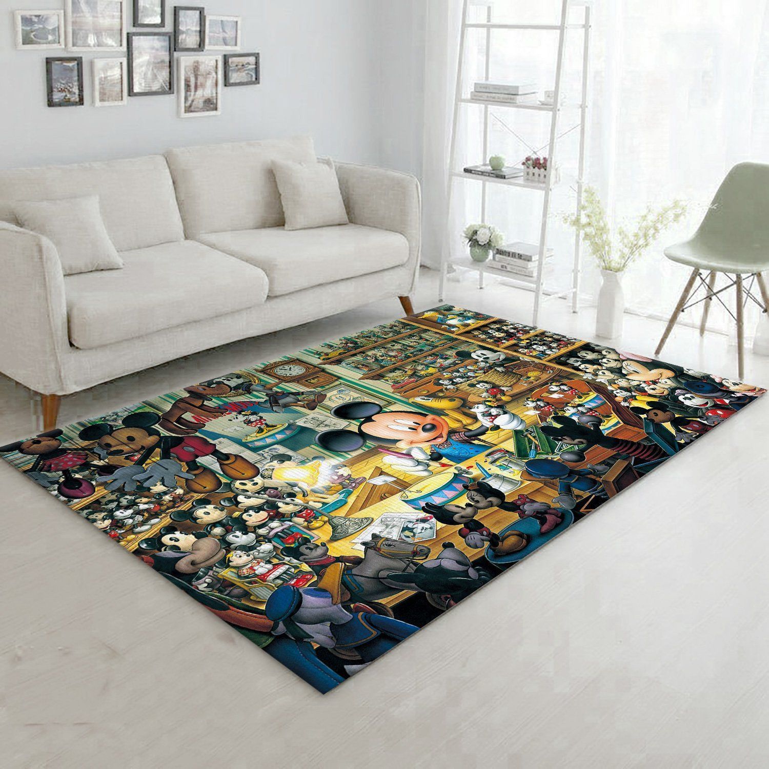 Mickey Disney Area Rug Geeky Carpet Floor Decor - Indoor Outdoor Rugs