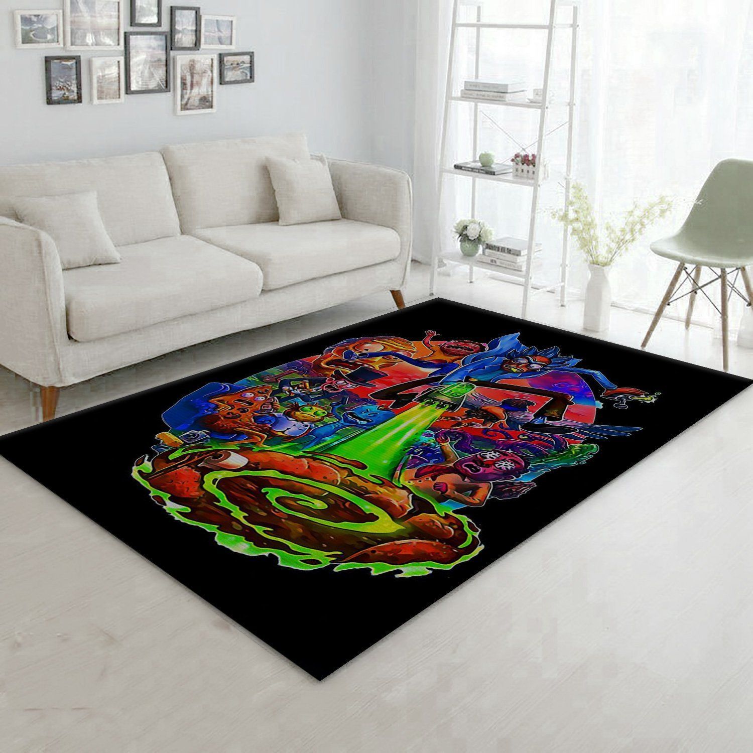 Rick And Morty Area Rug For Christmas Bedroom Rug Home Decor Floor Decor - Indoor Outdoor Rugs