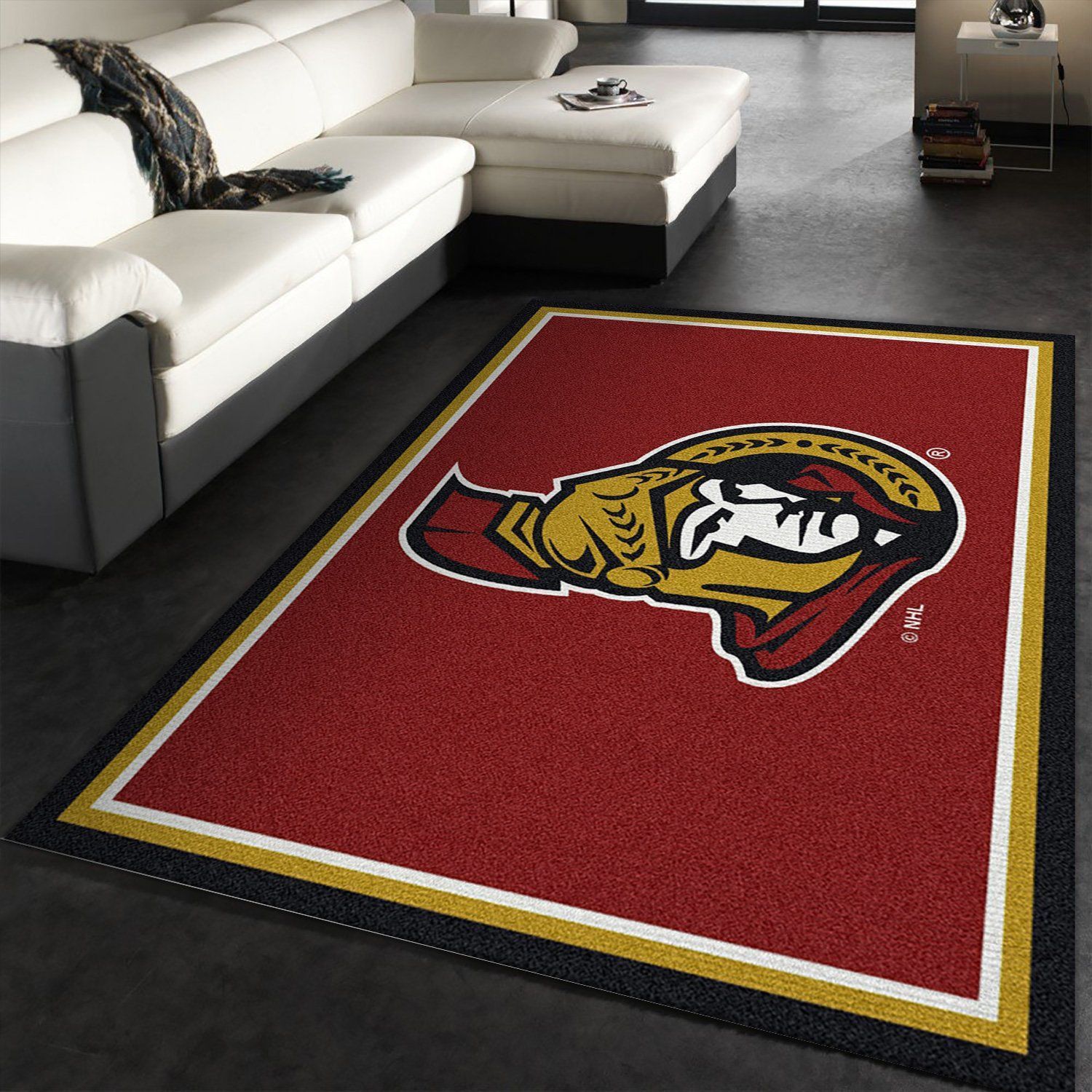 Nhl Spirit Ottawa Senators Area Rug Carpet, Bedroom Rug, Family Gift US Decor - Indoor Outdoor Rugs