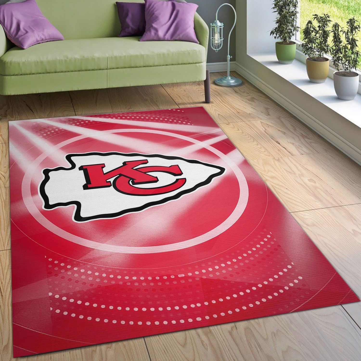 Kansas City Chiefs NFL Rug Bedroom Rug Home Decor Floor Decor - Indoor Outdoor Rugs