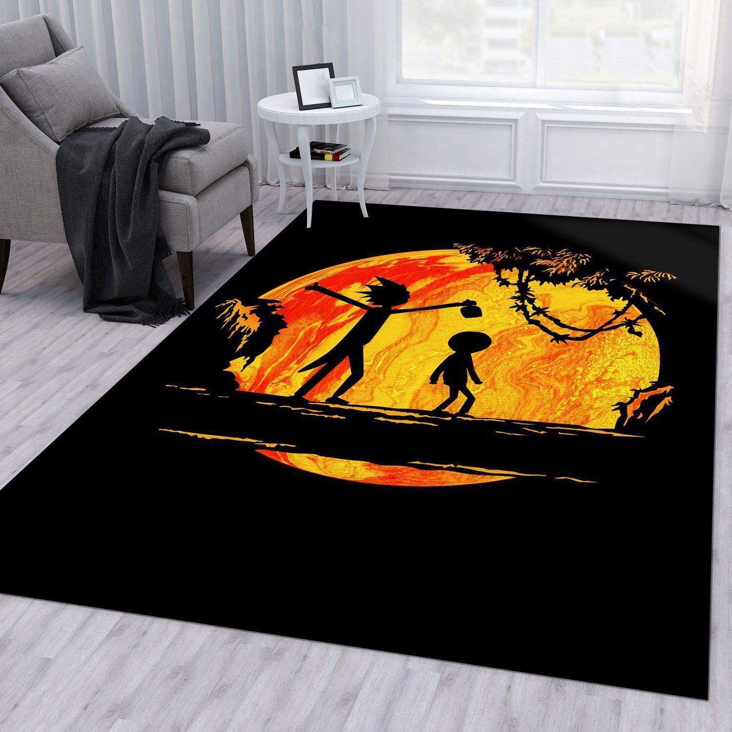 Rick And Morty Noel Gift Rug Living Room Rug Home Decor Floor Decor - Indoor Outdoor Rugs