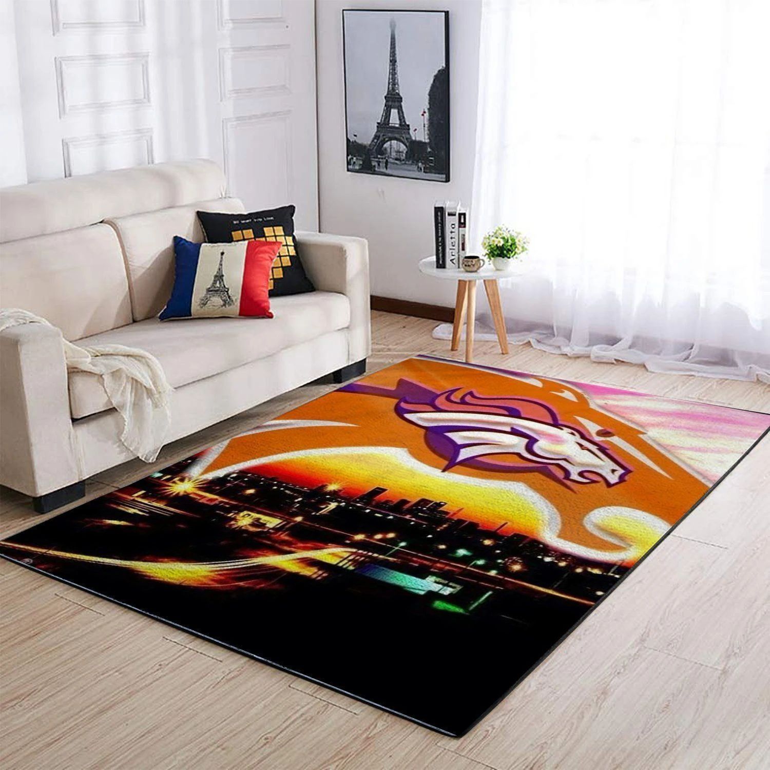 Denver Broncos Area Rug Nfl Football Floor Decor 1190910 - Indoor Outdoor Rugs