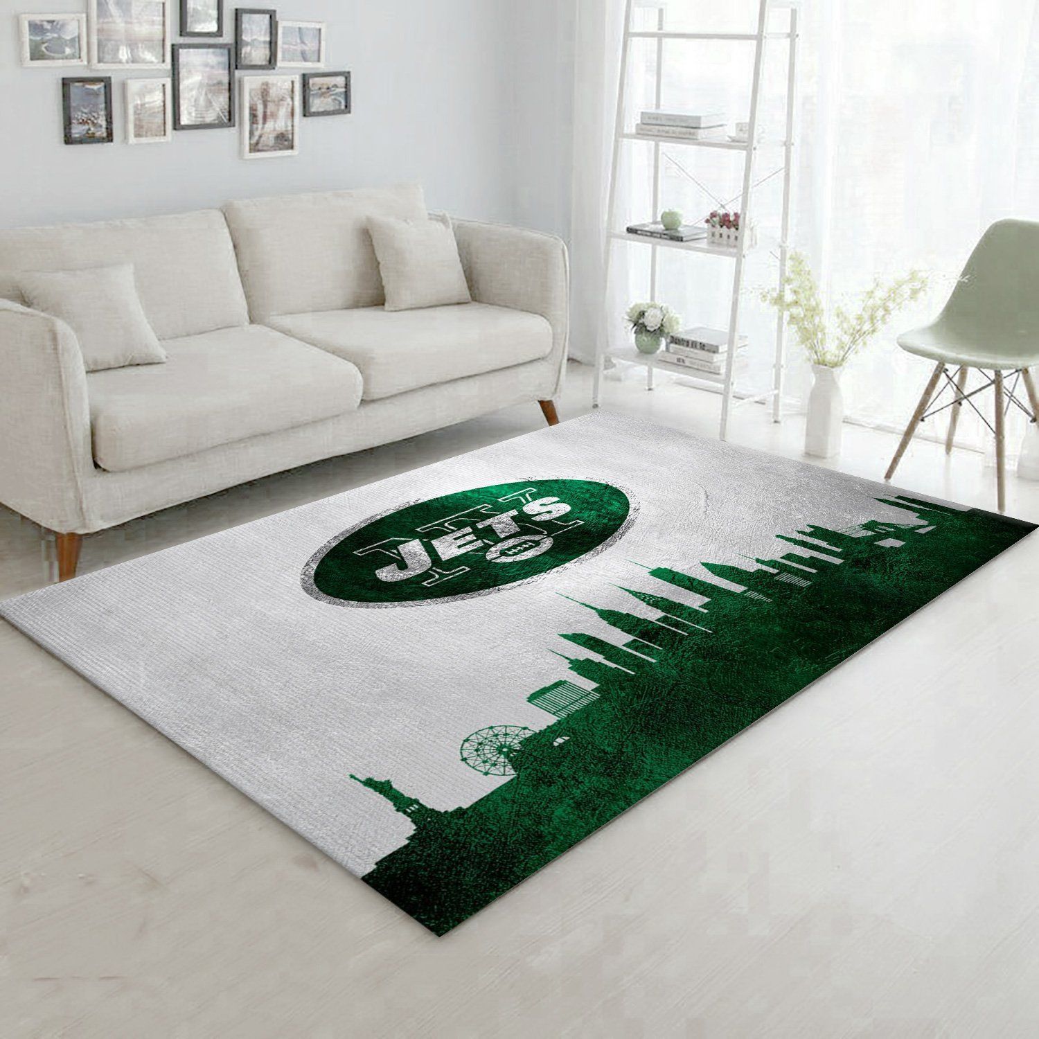 New York Giants Skyline NFL Area Rug Carpet, Living Room Rug, Christmas Gift US Decor - Indoor Outdoor Rugs