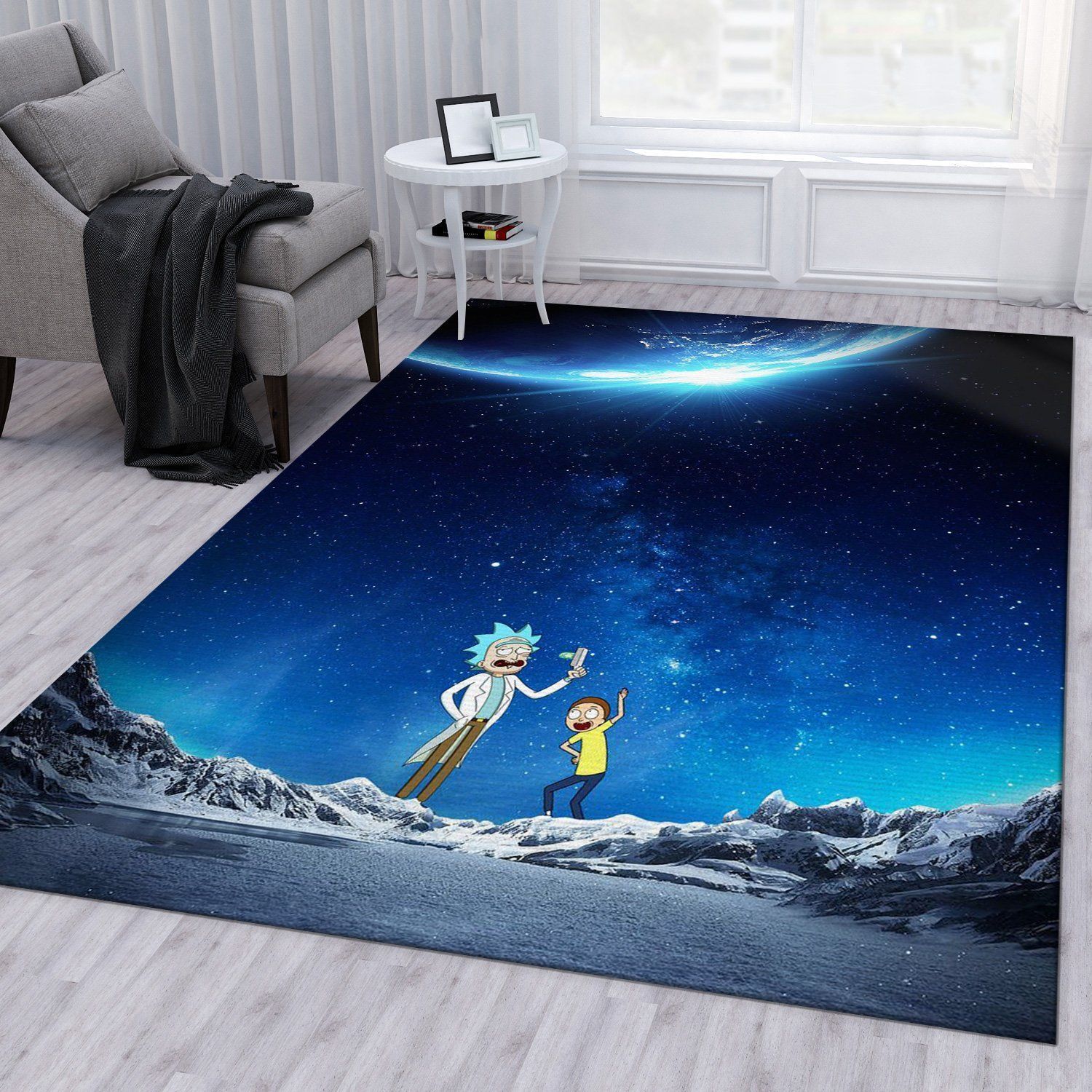 Rick And Morty Noel Gift Rug Living Room Rug Home Decor Floor Decor - Indoor Outdoor Rugs