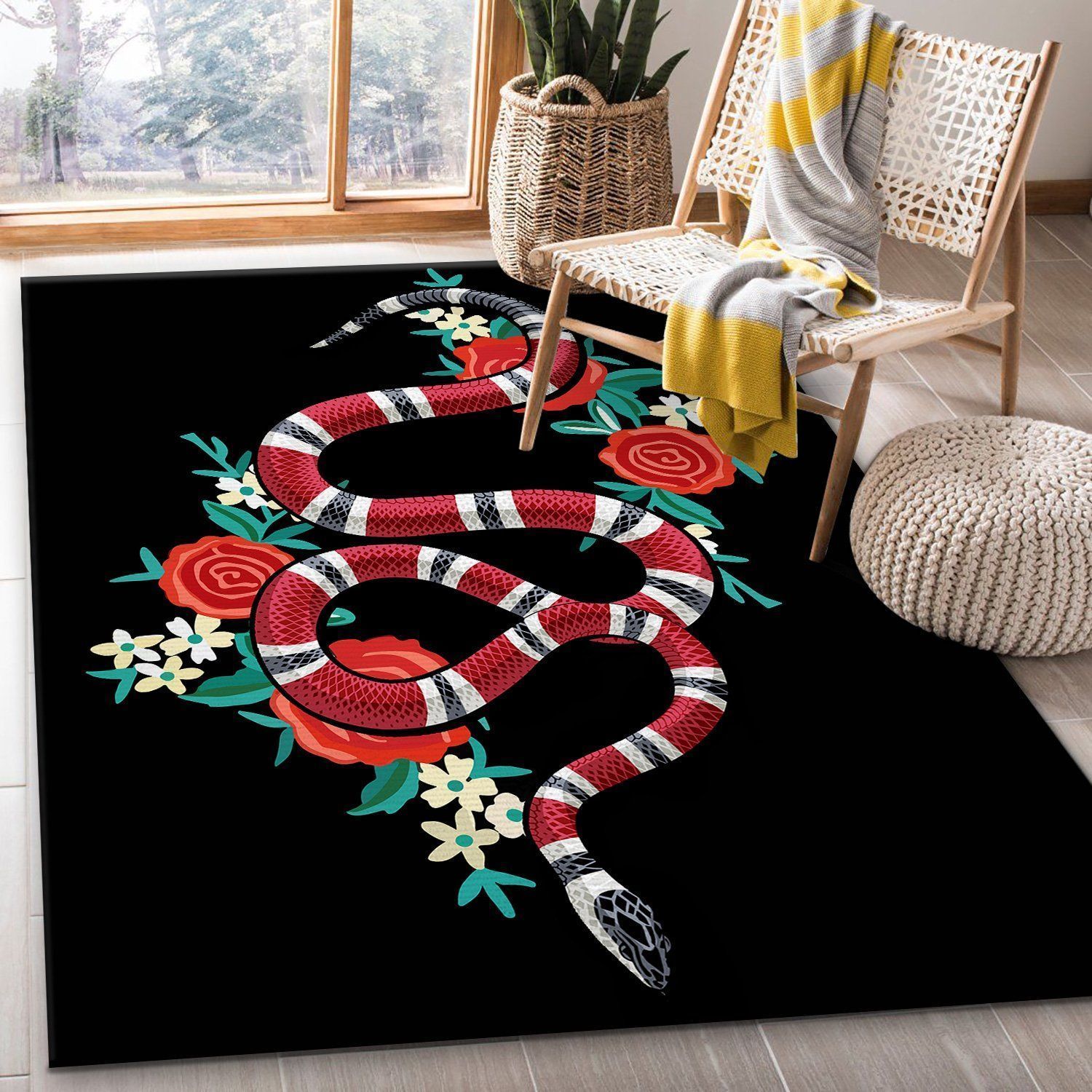 Gucci Area Rug Living Room Carpet FN021109 Christmas Gift Floor Decor The US Decor - Indoor Outdoor Rugs