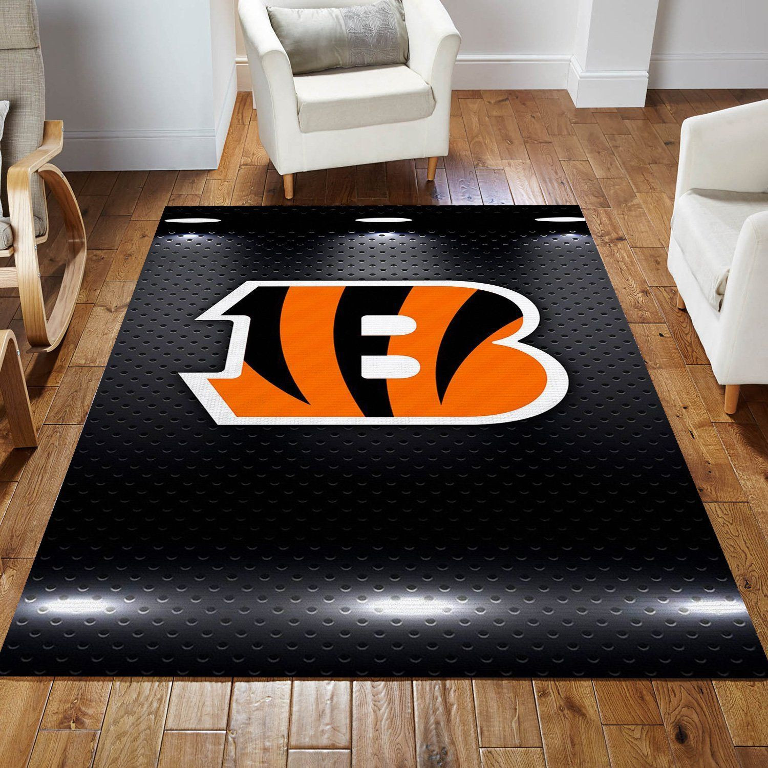 Cincinnati Bengals Nfl Rug Living Room Rug Home Decor Floor Decor - Indoor Outdoor Rugs