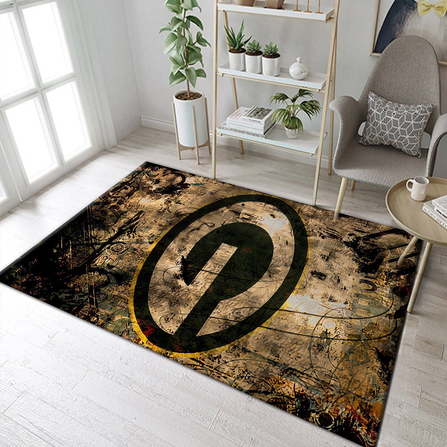 Green Bay Packers Area Rug Nfl Football Floor Decor - Indoor Outdoor Rugs