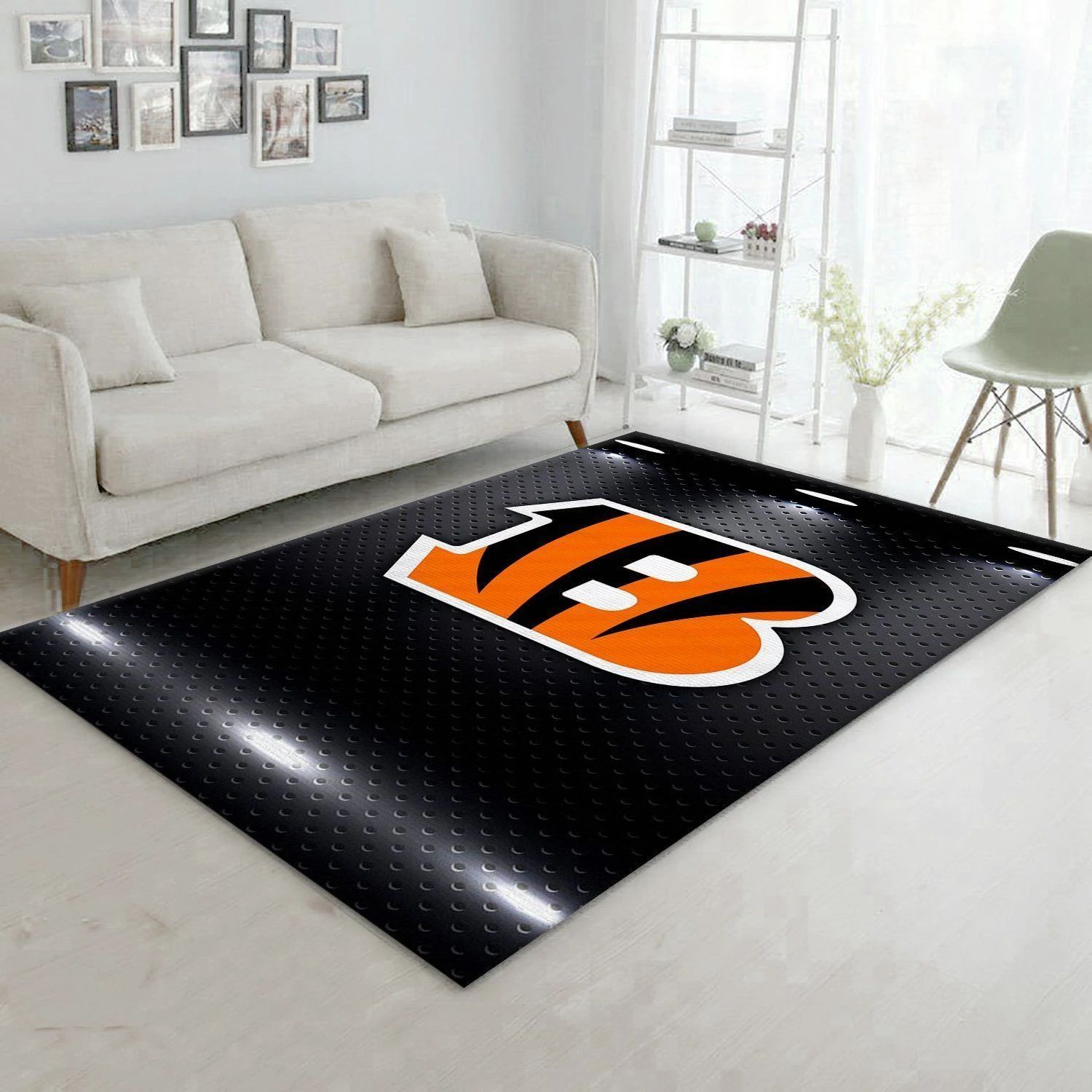 Cincinnati Bengals Nfl Rug Living Room Rug Home Decor Floor Decor - Indoor Outdoor Rugs