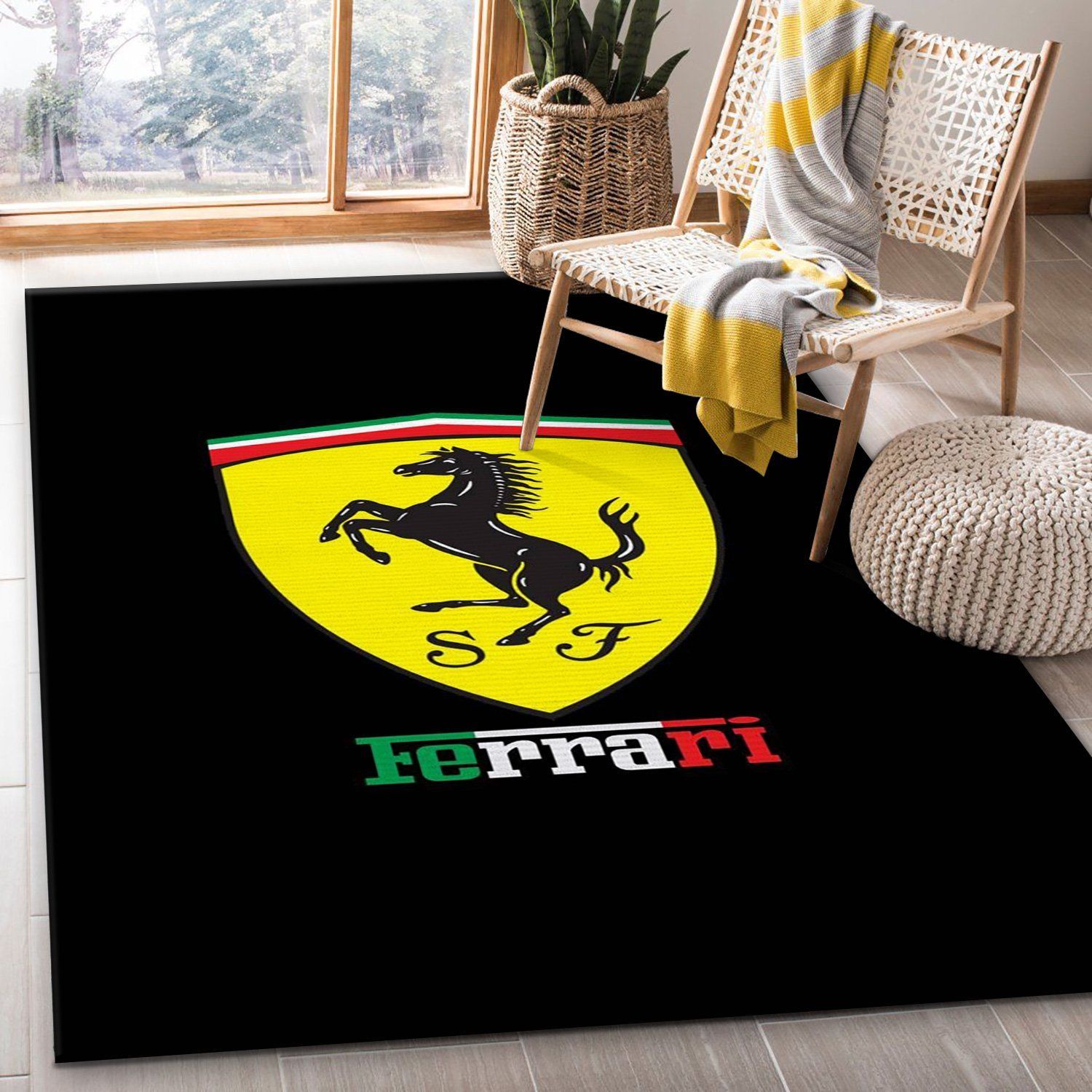 Ferrari Amoled Rug Bedroom Family Gift US Decor - Indoor Outdoor Rugs