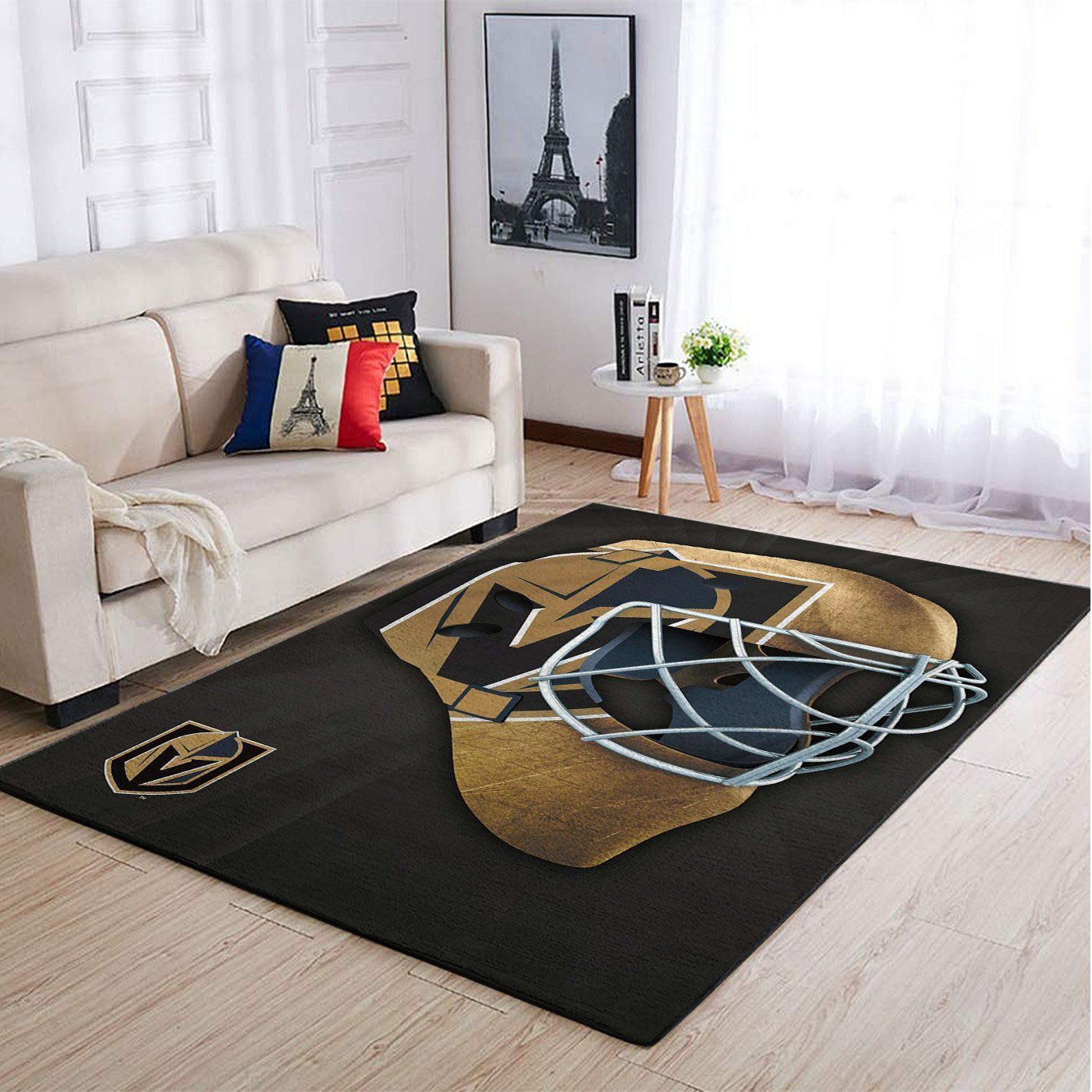 Vegas Golden Knights Nhl Team Logo Style Nice Gift Home Decor Rectangle Area Rug - Indoor Outdoor Rugs