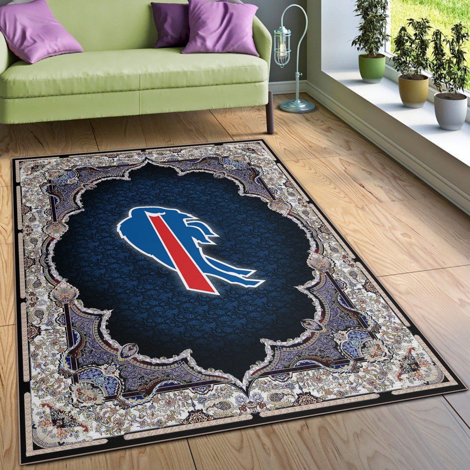 Buffalo Bills Nfl Rug Room Carpet Sport Custom Area Floor Home Decor V2 - Indoor Outdoor Rugs