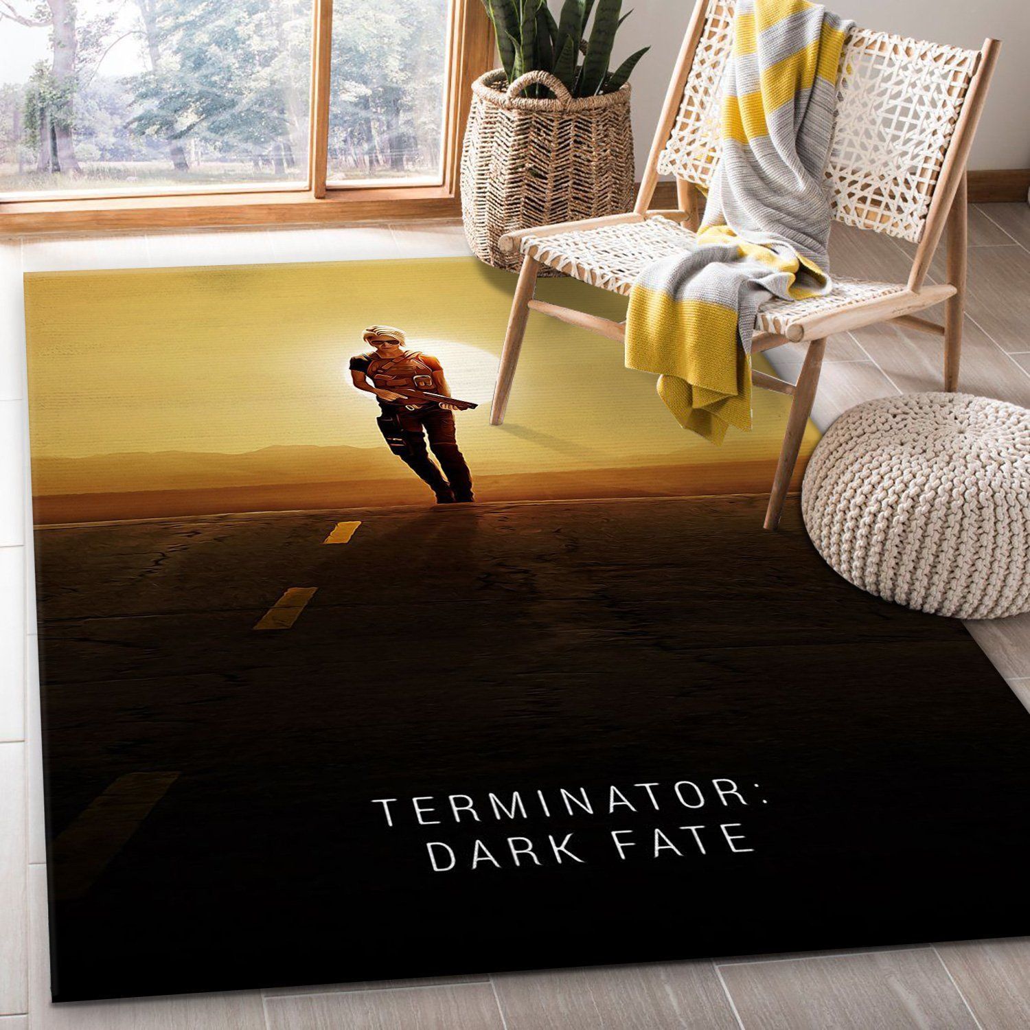 Terminator Dark Fate Area Rug Movie Rug Christmas Gift US Decor - Indoor Outdoor Rugs