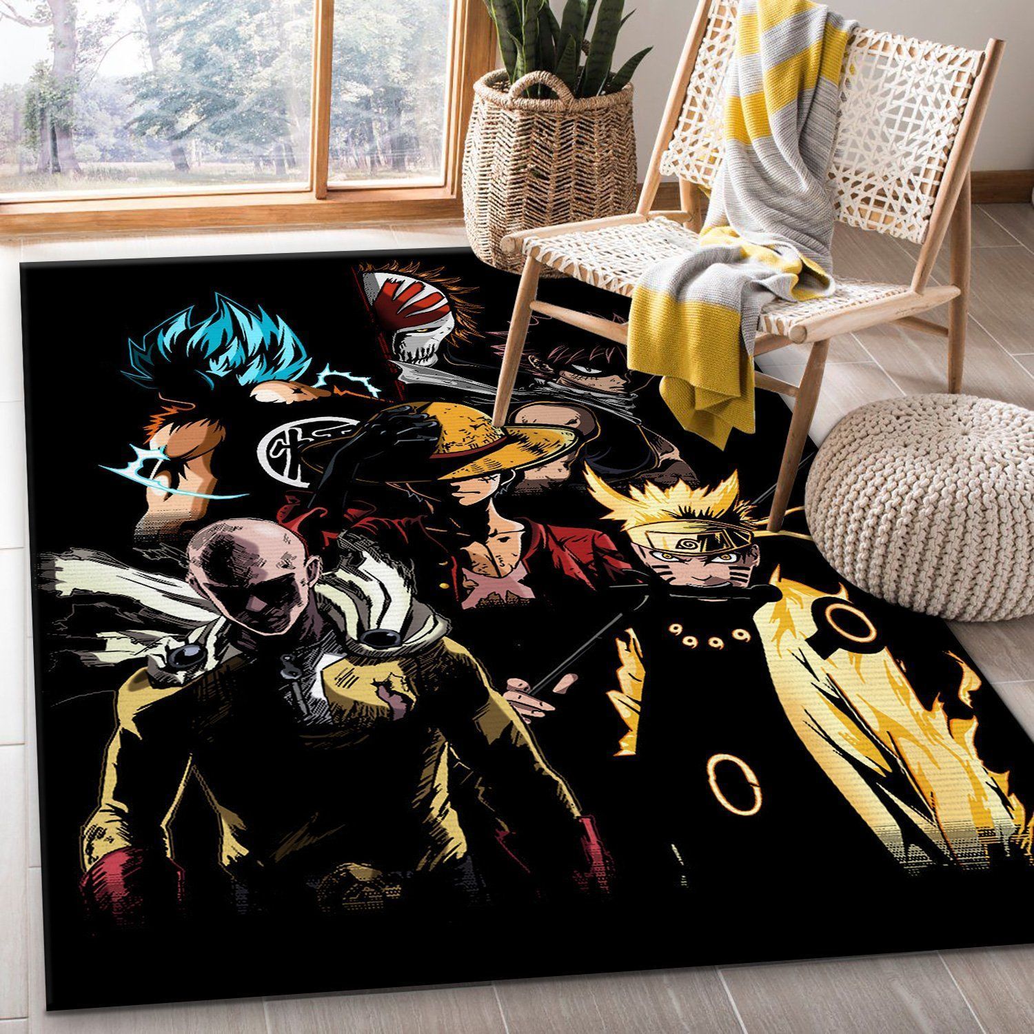 Anime Heroes Carpet Area Rug Home Decor Bedroom Living Room Decor - Indoor Outdoor Rugs