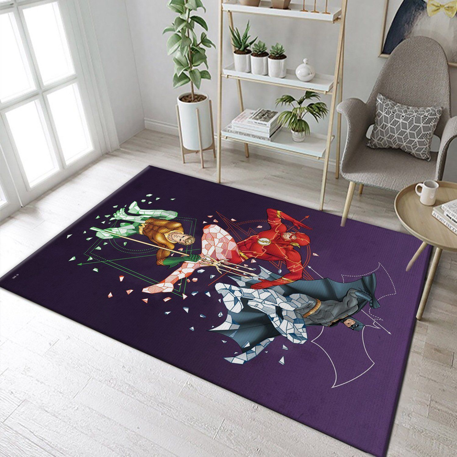 Superheroes Area Rug For Christmas, Bedroom, Home Decor Floor Decor - Indoor Outdoor Rugs