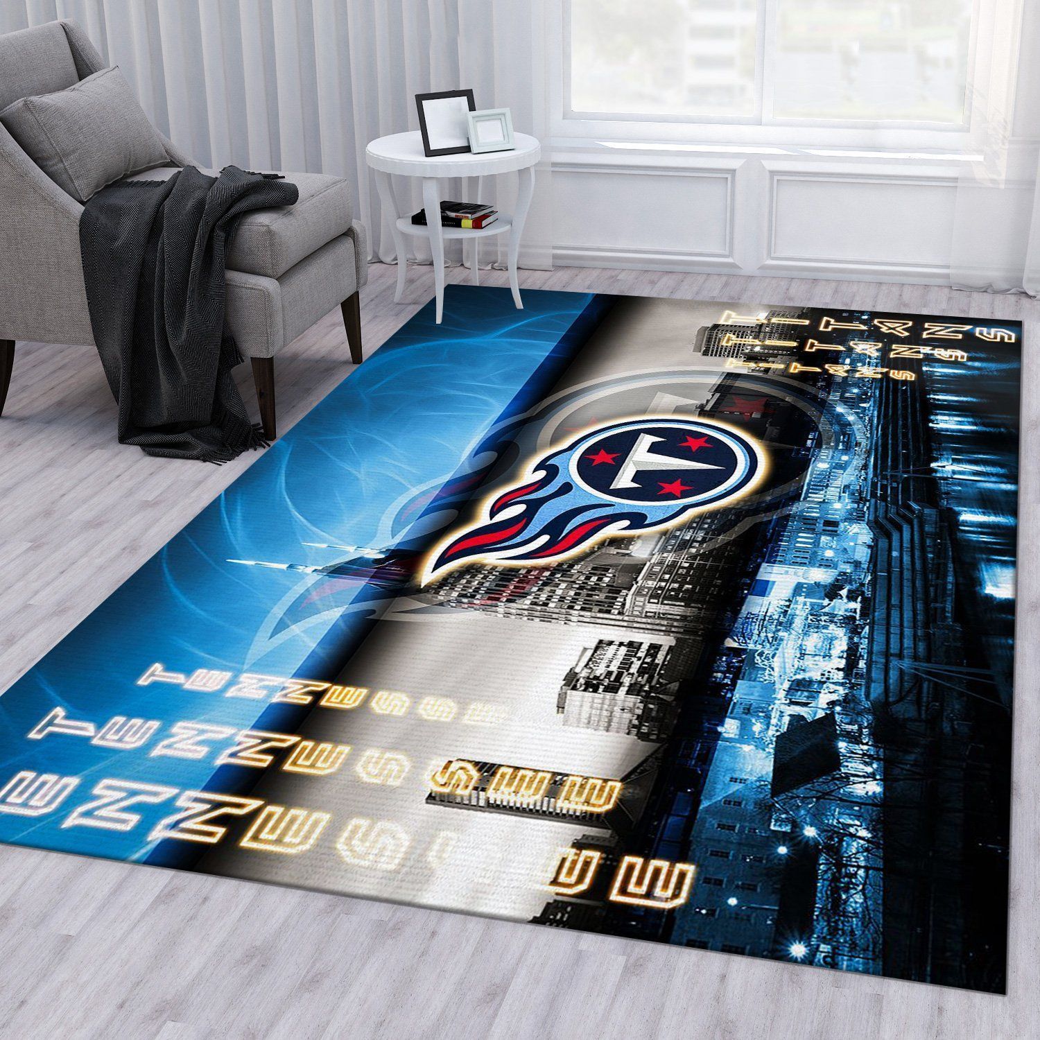 Tennessee Titans Nfl Area Rug For Christmas Living Room Rug US Gift Decor - Indoor Outdoor Rugs