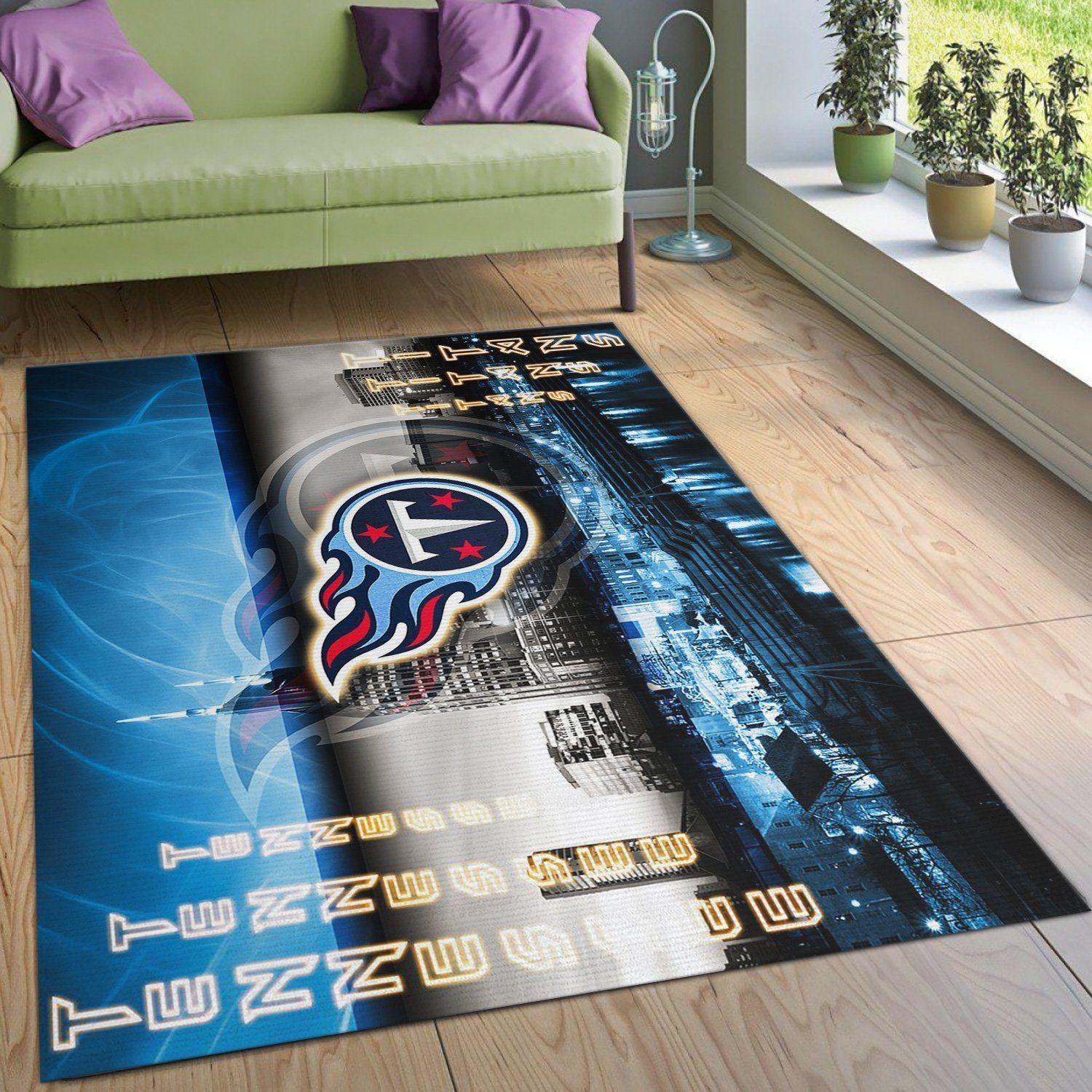 Tennessee Titans Nfl Area Rug For Christmas Living Room Rug US Gift Decor - Indoor Outdoor Rugs