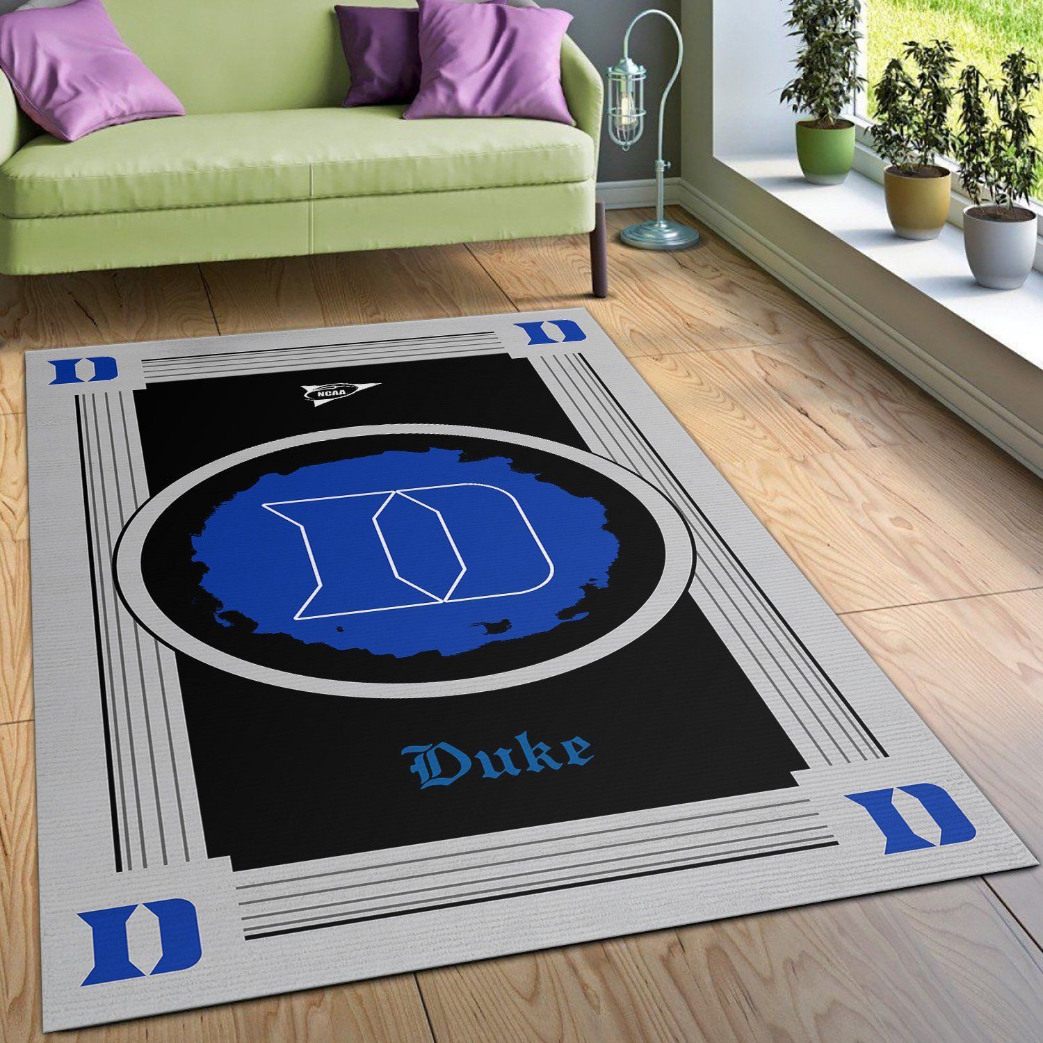 Duke Blue Devils NCAA Team Logo Area Rugs Living Room Carpet Floor Decor The US Decor - Indoor Outdoor Rugs