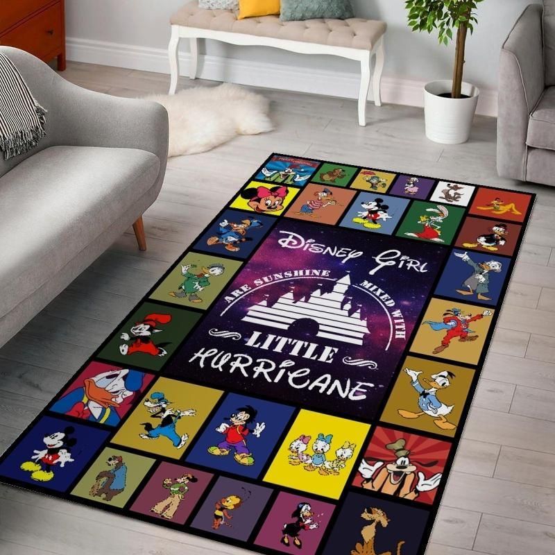 Disney Girls Little Hurricane Living Room Area Rug Carpet, Bedroom Rug,  Floor Decor - Indoor Outdoor Rugs