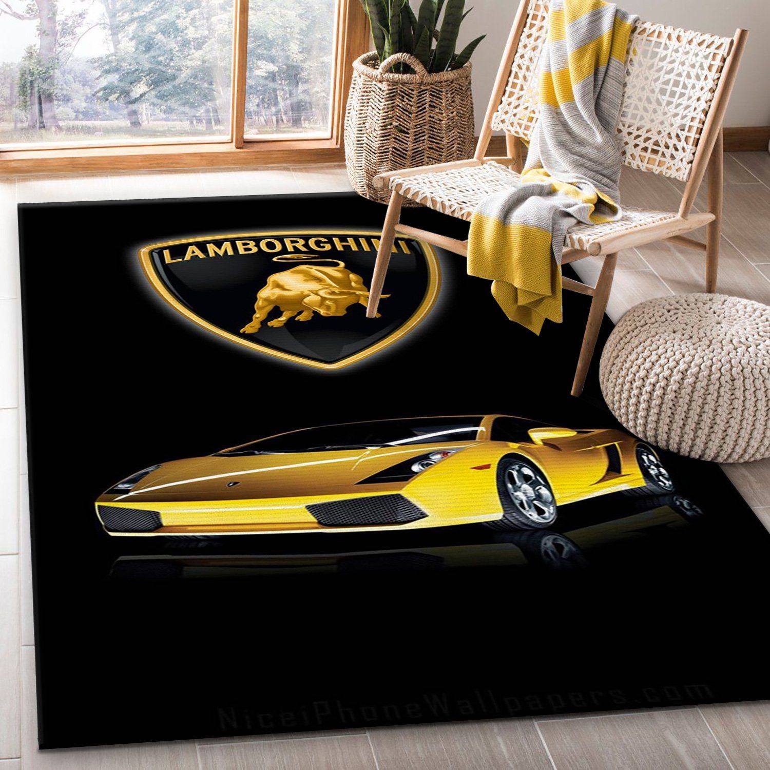 Lamborghini Area Rugs Bedroom Rug Christmas Gift US Decor - Indoor Outdoor Rugs