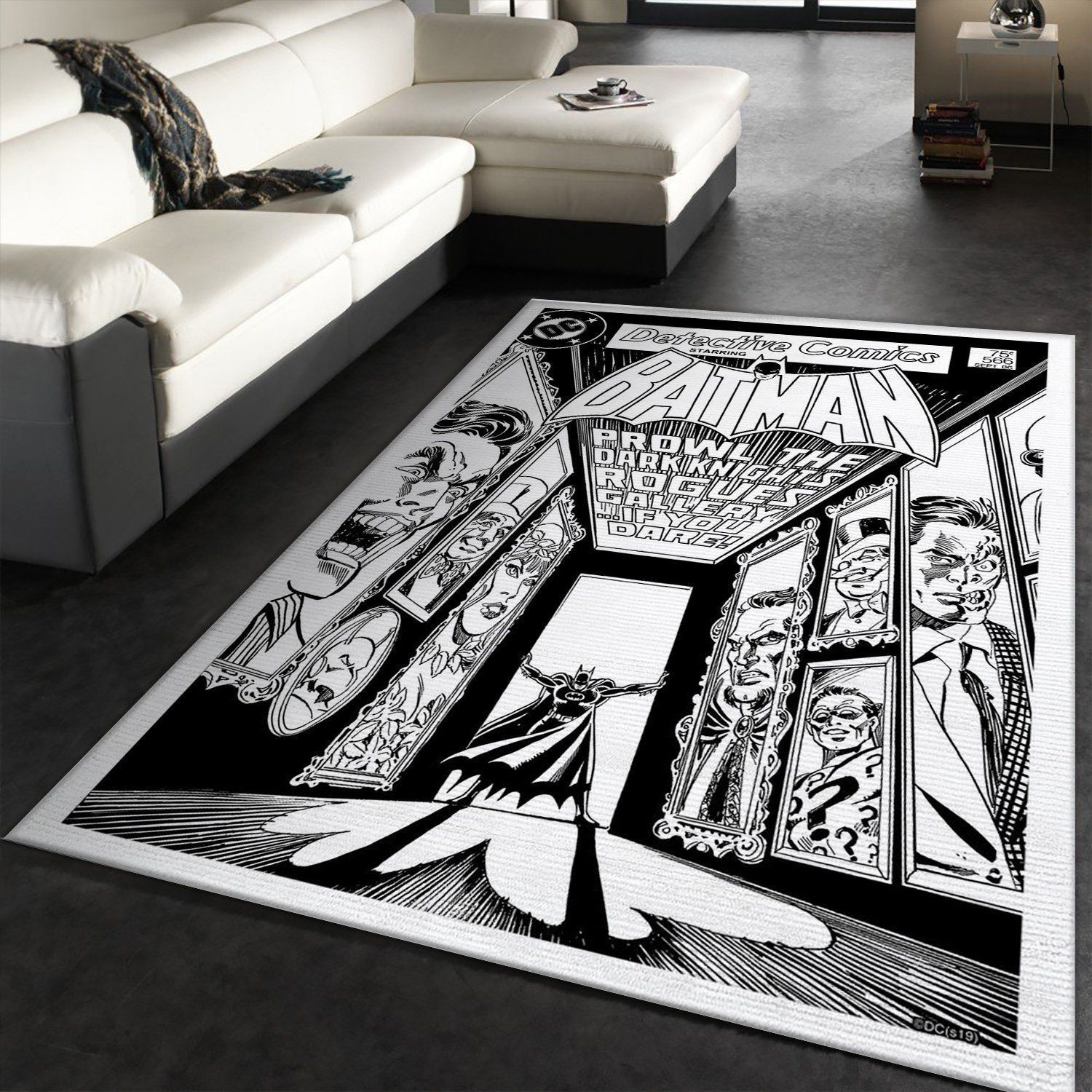 Rogue Gallery Black And White Area Rug Carpet, Gift for fans, Family Gift US Decor - Indoor Outdoor Rugs