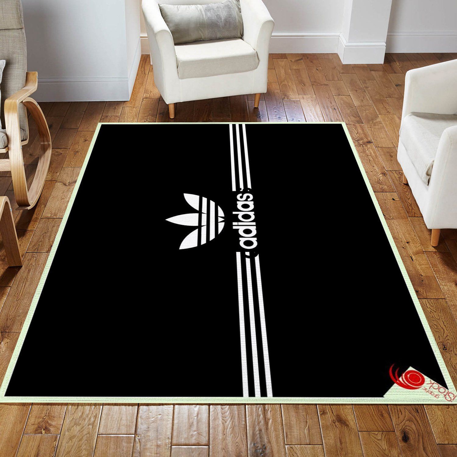 Adidas Area Rug Bedroom Rug US Gift Decor - Indoor Outdoor Rugs