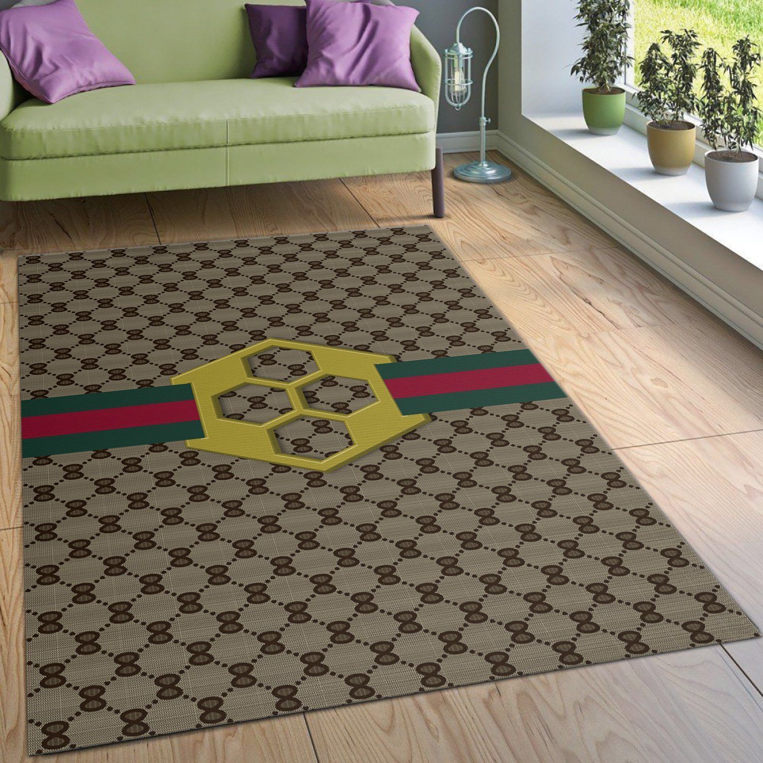 Gucci Rugs Bedroom Rug Family Gift US Decor - Indoor Outdoor Rugs