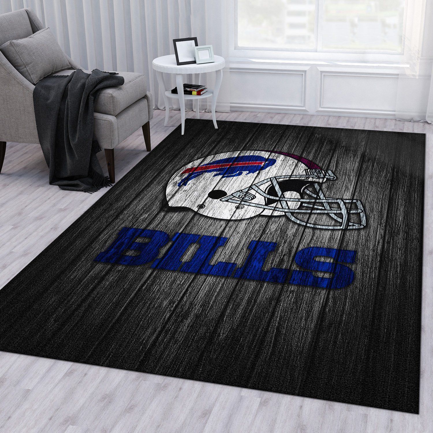 Buffalo Bills Nfl Logo Area Rug For Gift Living Room Rug Home US Decor - Indoor Outdoor Rugs