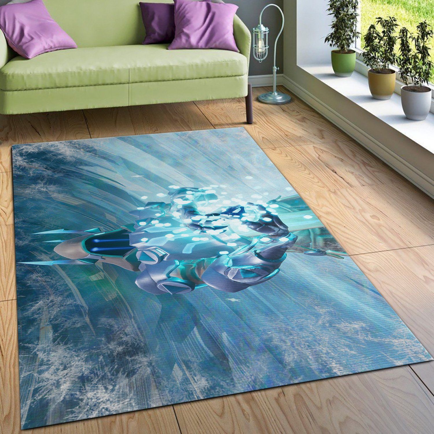 Fortnite The Ice King Gaming Area Rug Bedroom Christmas Gift US Decor - Indoor Outdoor Rugs