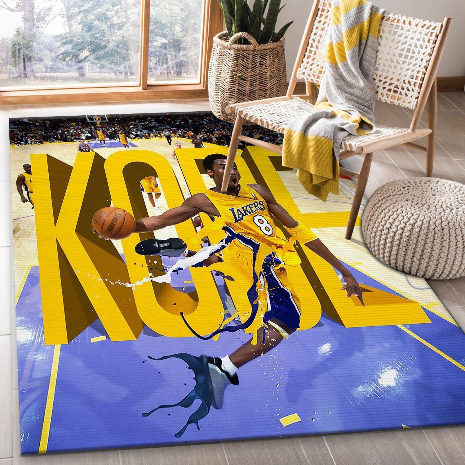 Kobe Fly Area Rug Geeky Carpet home decor Bedroom Living Room decor - Indoor Outdoor Rugs