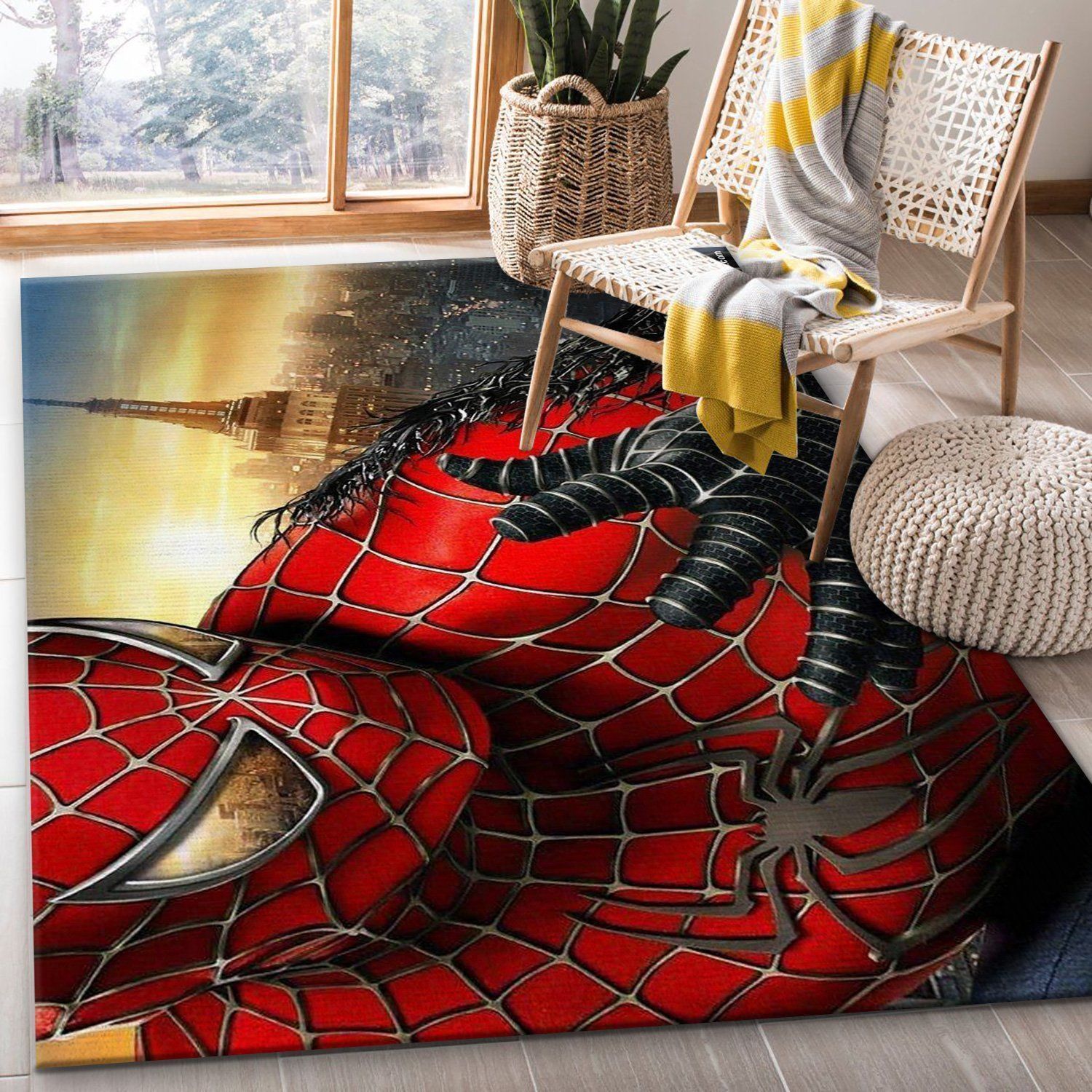 Spiderman Rug Bedroom Rug Home Decor Floor Decor - Indoor Outdoor Rugs