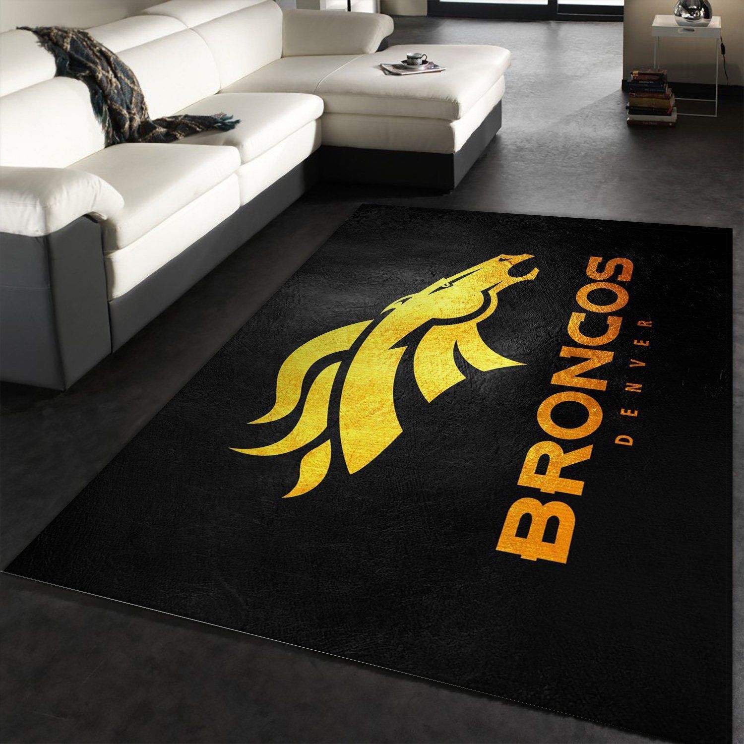 Denver Broncos NFL Area Rug Carpet, Kitchen Rug, Christmas Gift US Decor - Indoor Outdoor Rugs