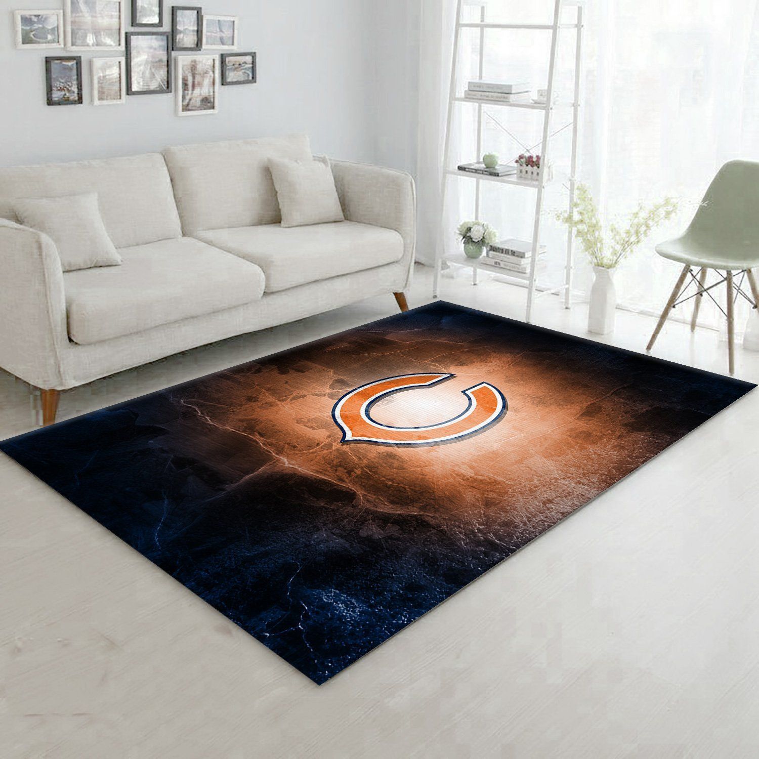 Chicago Bears Area Rug Nfl Football Floor Decor 1910071 - Indoor Outdoor Rugs