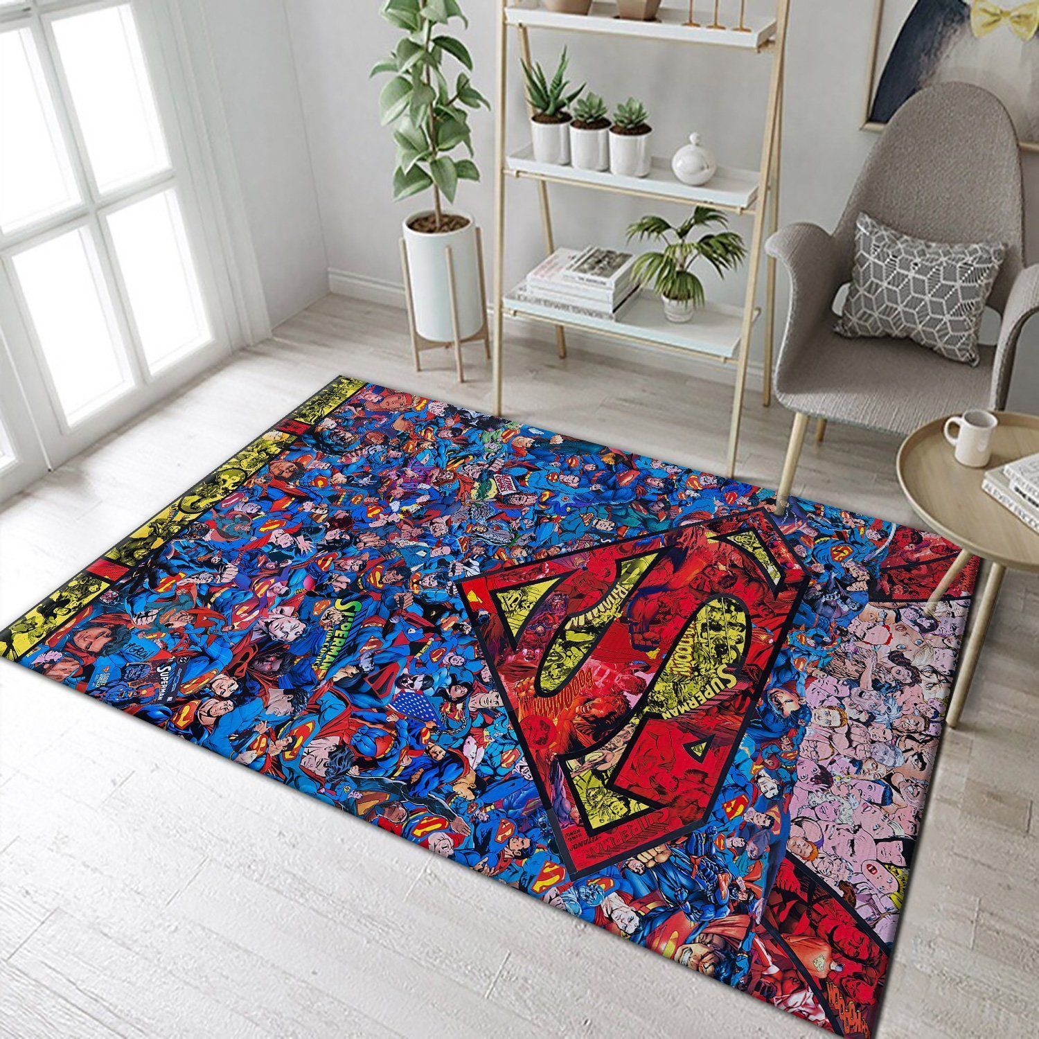 Superman Area Rug Home Decor Bedroom Living Room Decor Living Room Rugs Floor Decor - Indoor Outdoor Rugs